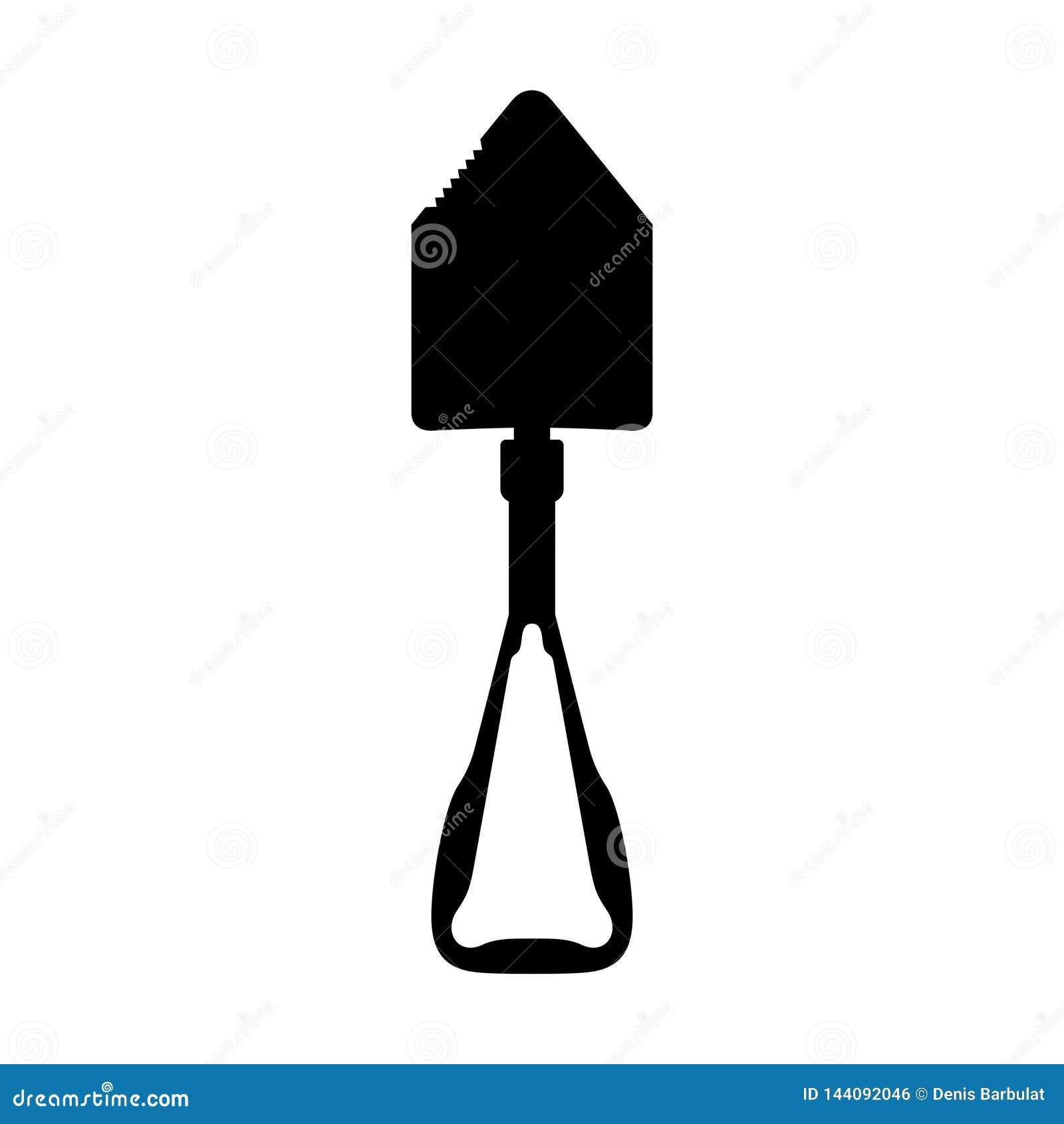 Sapper Blade Small Infantry Spade Stock Vector Illustration of spade