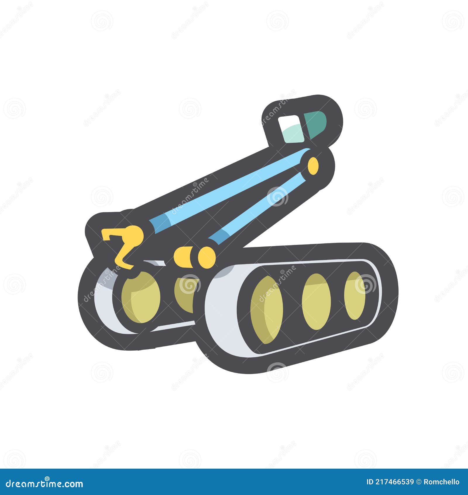 sapper bomb robot  icon cartoon .