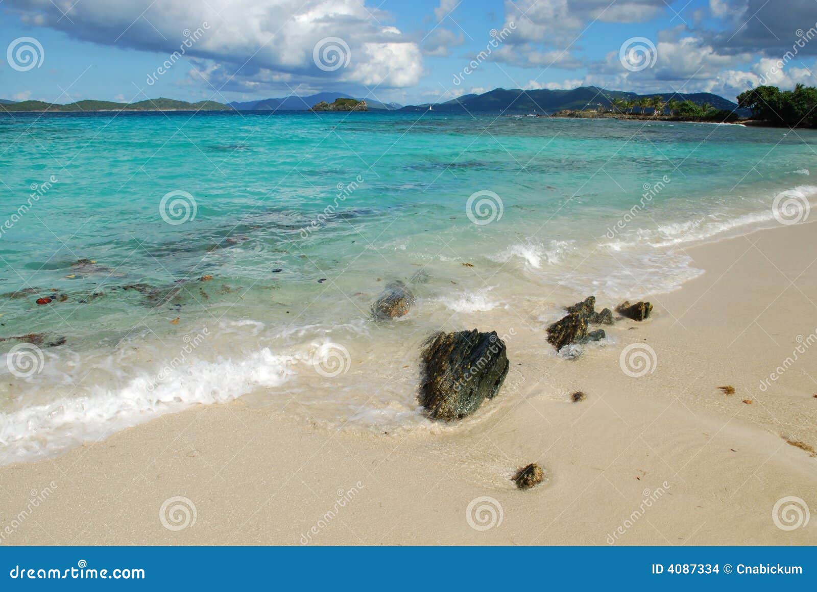 Sapphire Beach Saint Thomas Stock Photo - Image of travel, virgin: 4087334