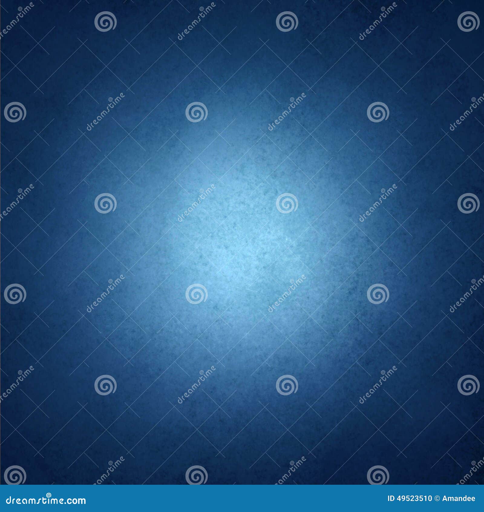 sapphire blue background with black vignette border and white center spotlight with copyspace for text or image