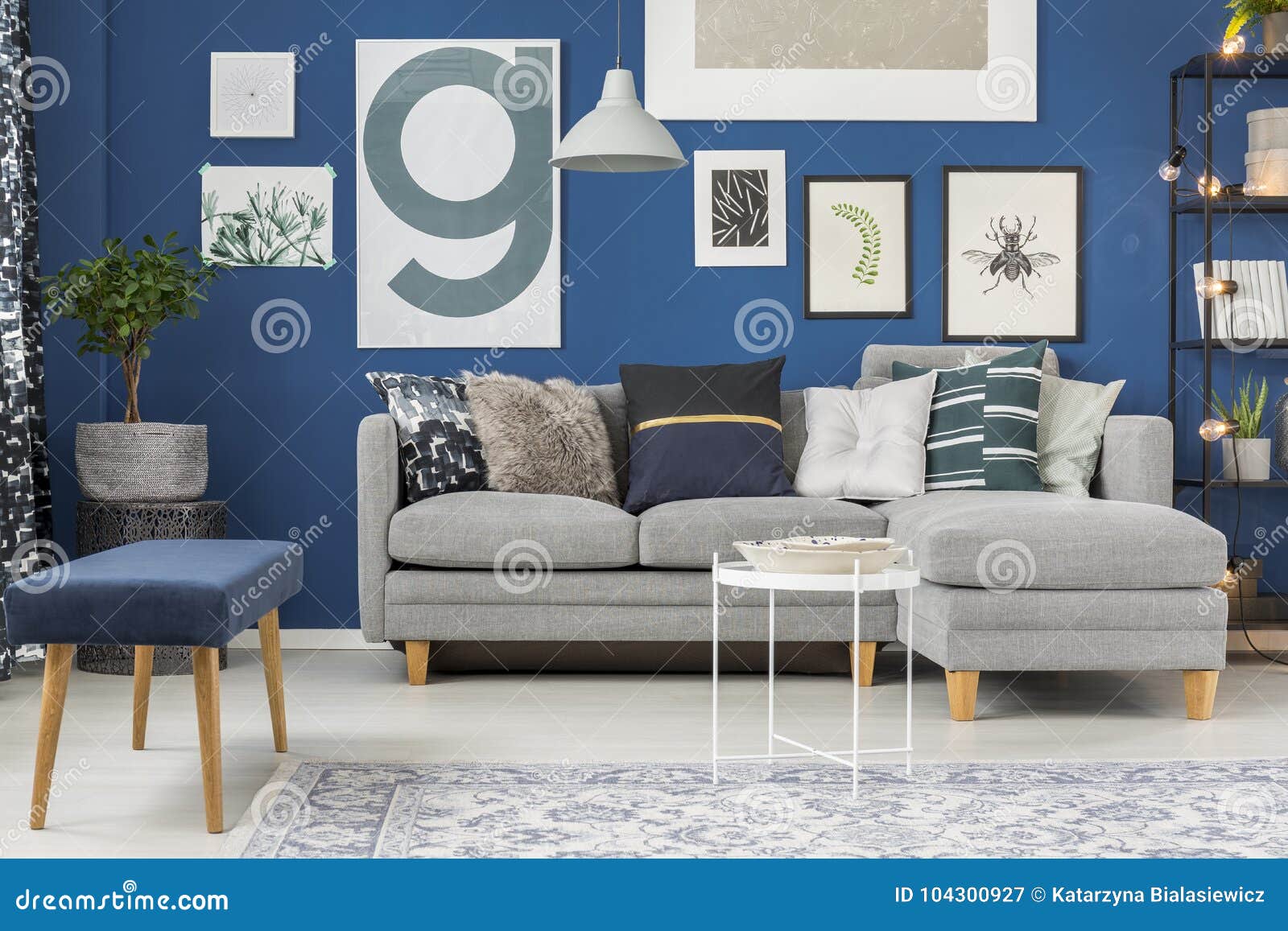 Sapphire Room With Sofa Stock Image Image Of Flat Openwork