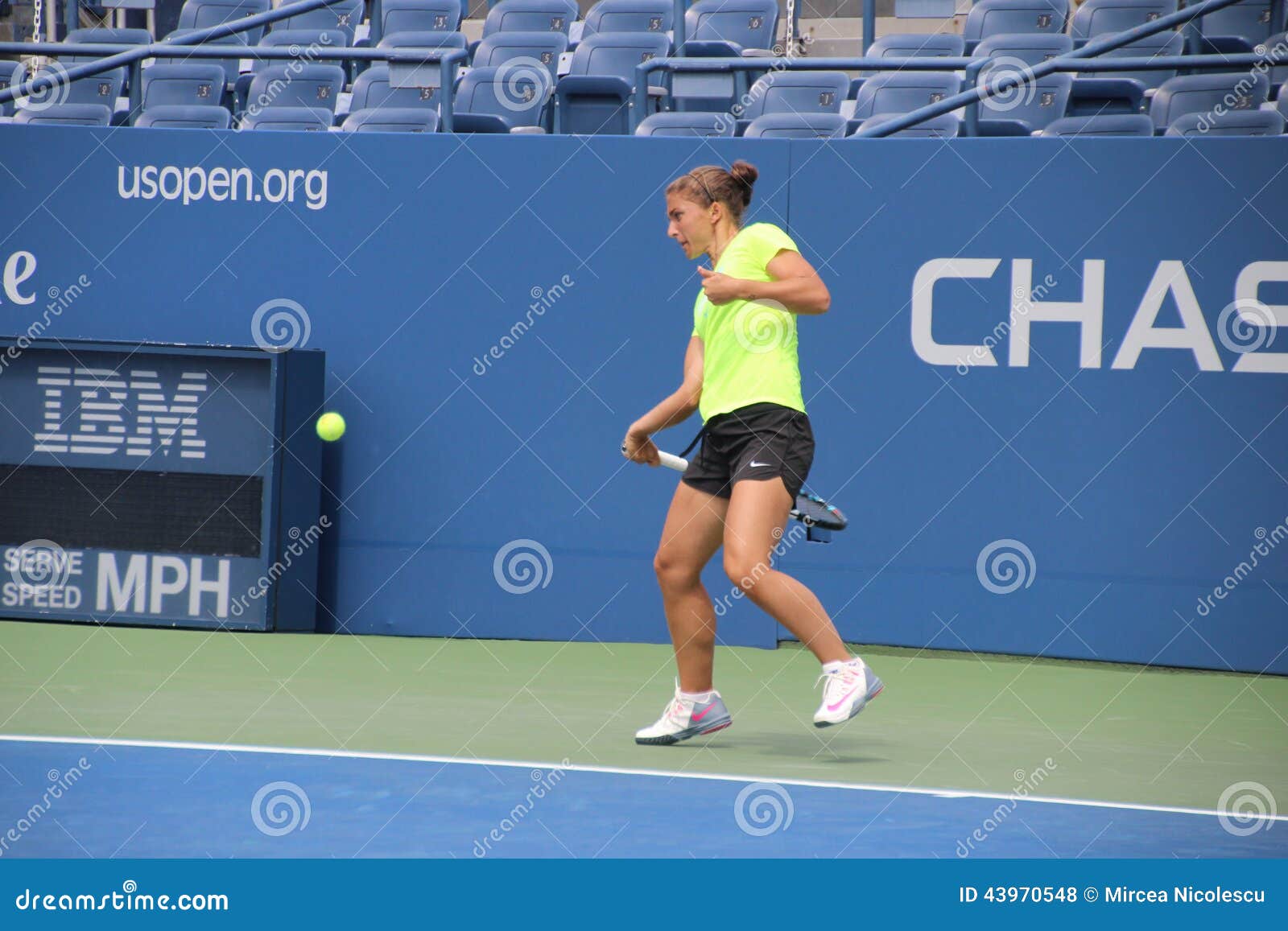 Sara Errani editorial stock photo. Image of errani, flushing - 43970548