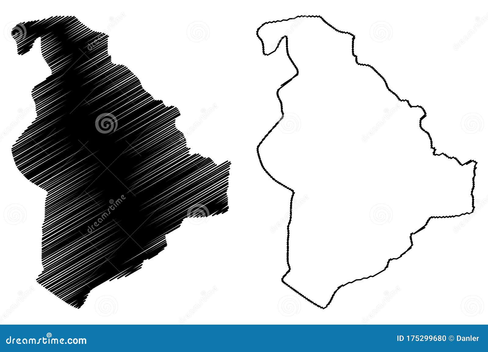 saraj municipality republic of north macedonia, skopje statistical region, greater skopje map  , scribble