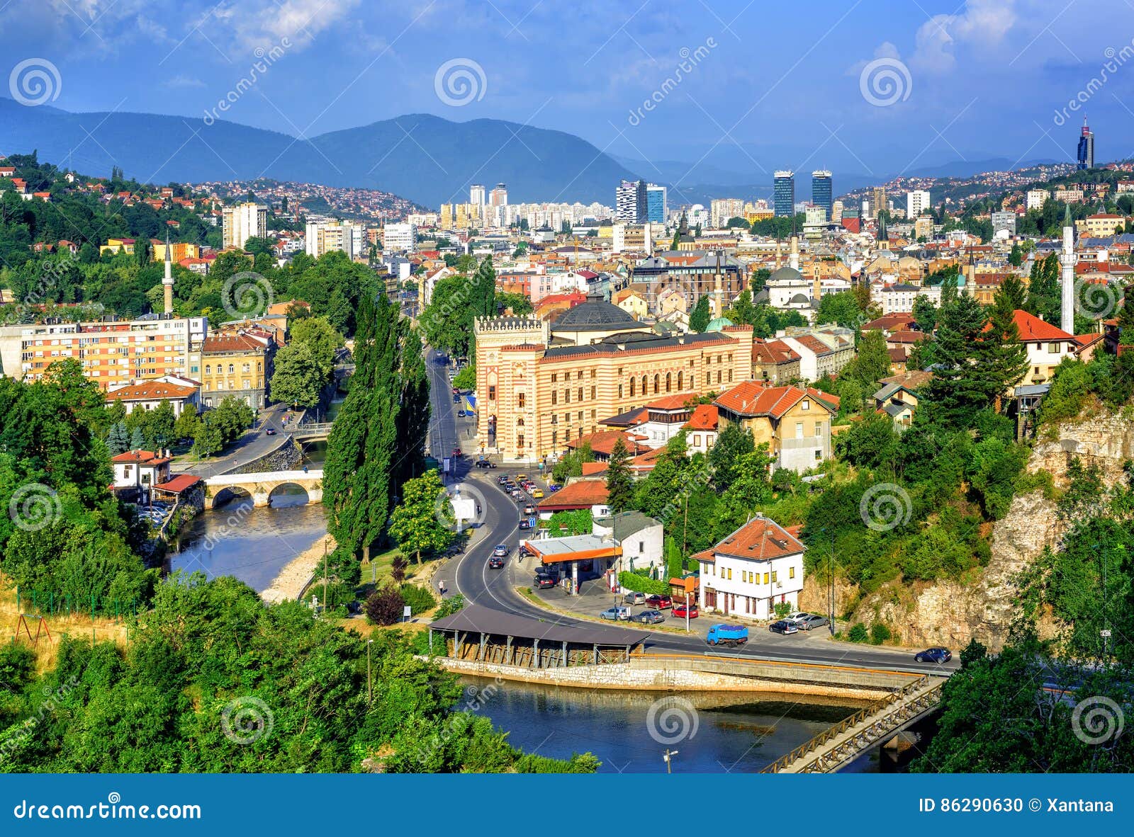 sarajevo city, capital of bosnia and herzegovina