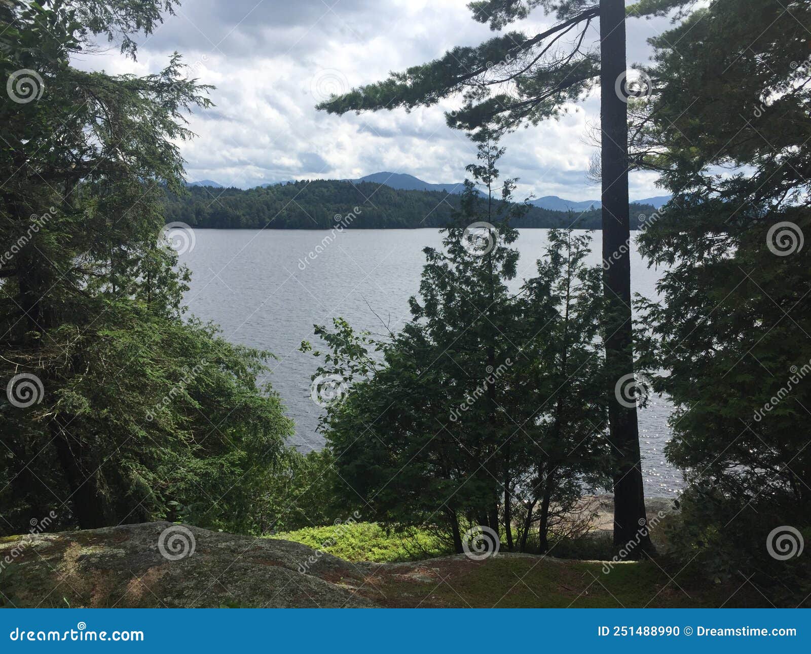 Saranac lake stock photo. Image of camp, lake, saranac 251488990