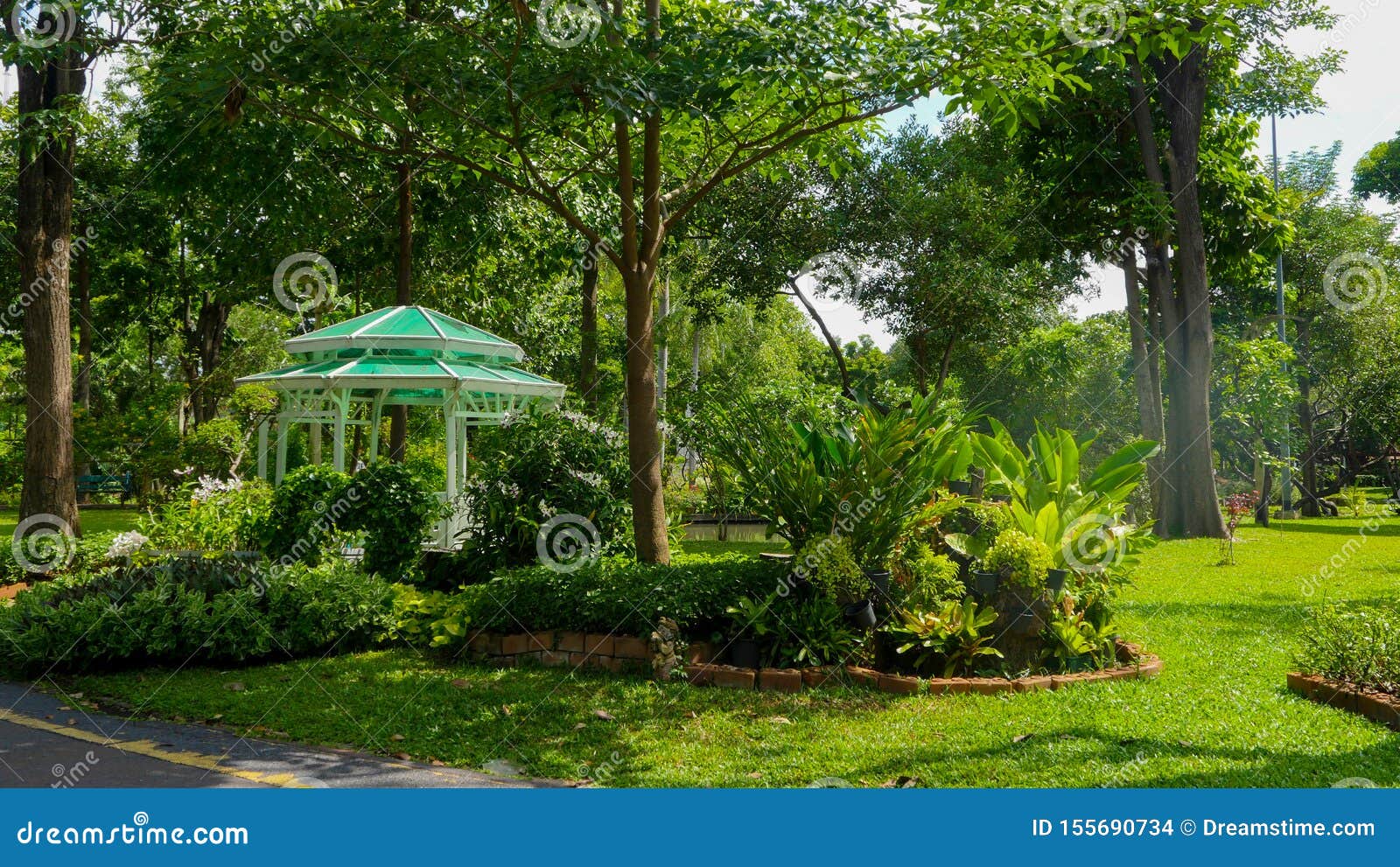 Saranrom Park is the Beautiful Garden in Bangkok Thailand. Stock Photo ...