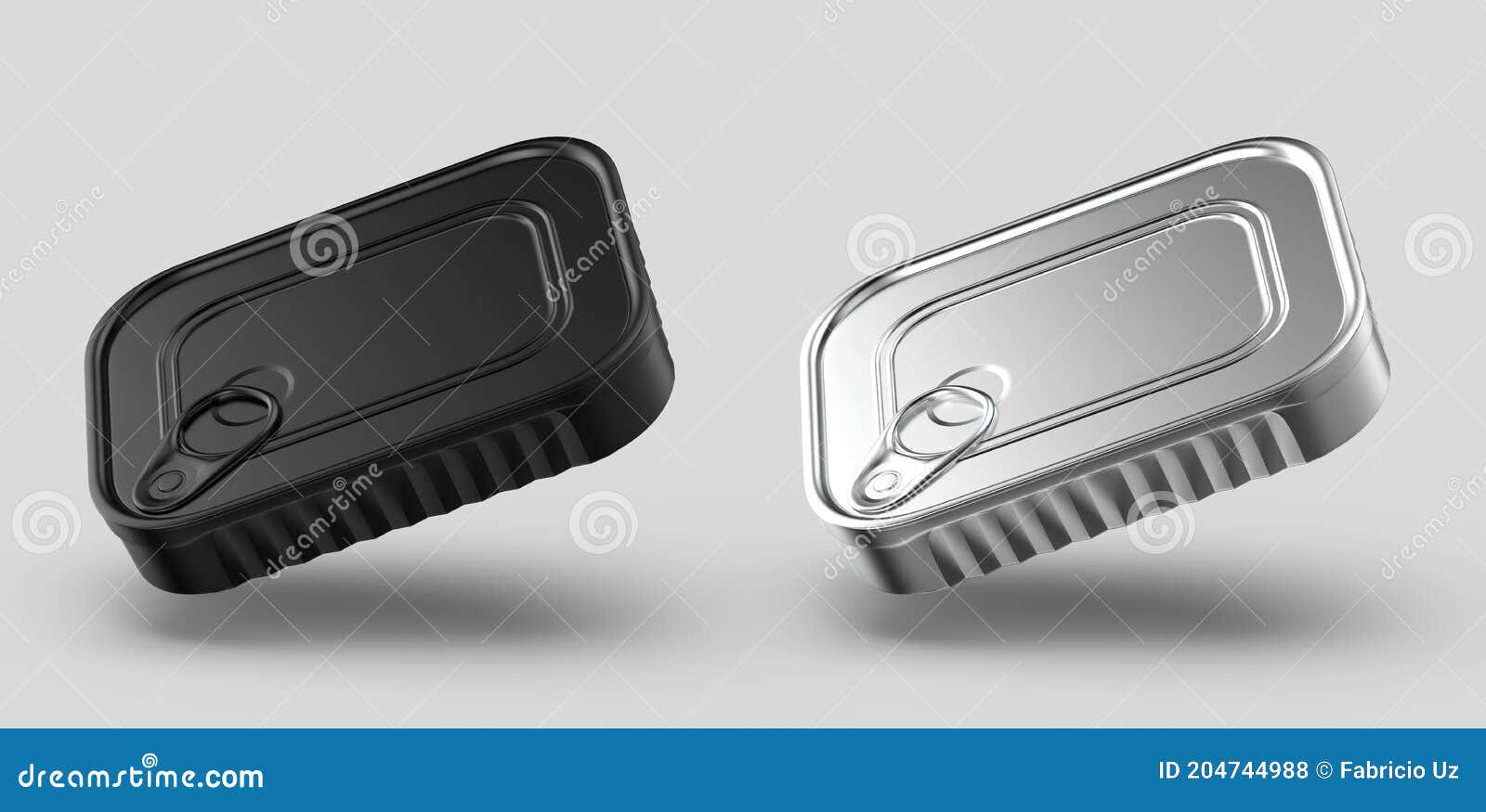 Download 3d Illustration Sardine Can Mockup Isolated On The White Background Stock Illustration Illustration Of Isolated Label 204744988