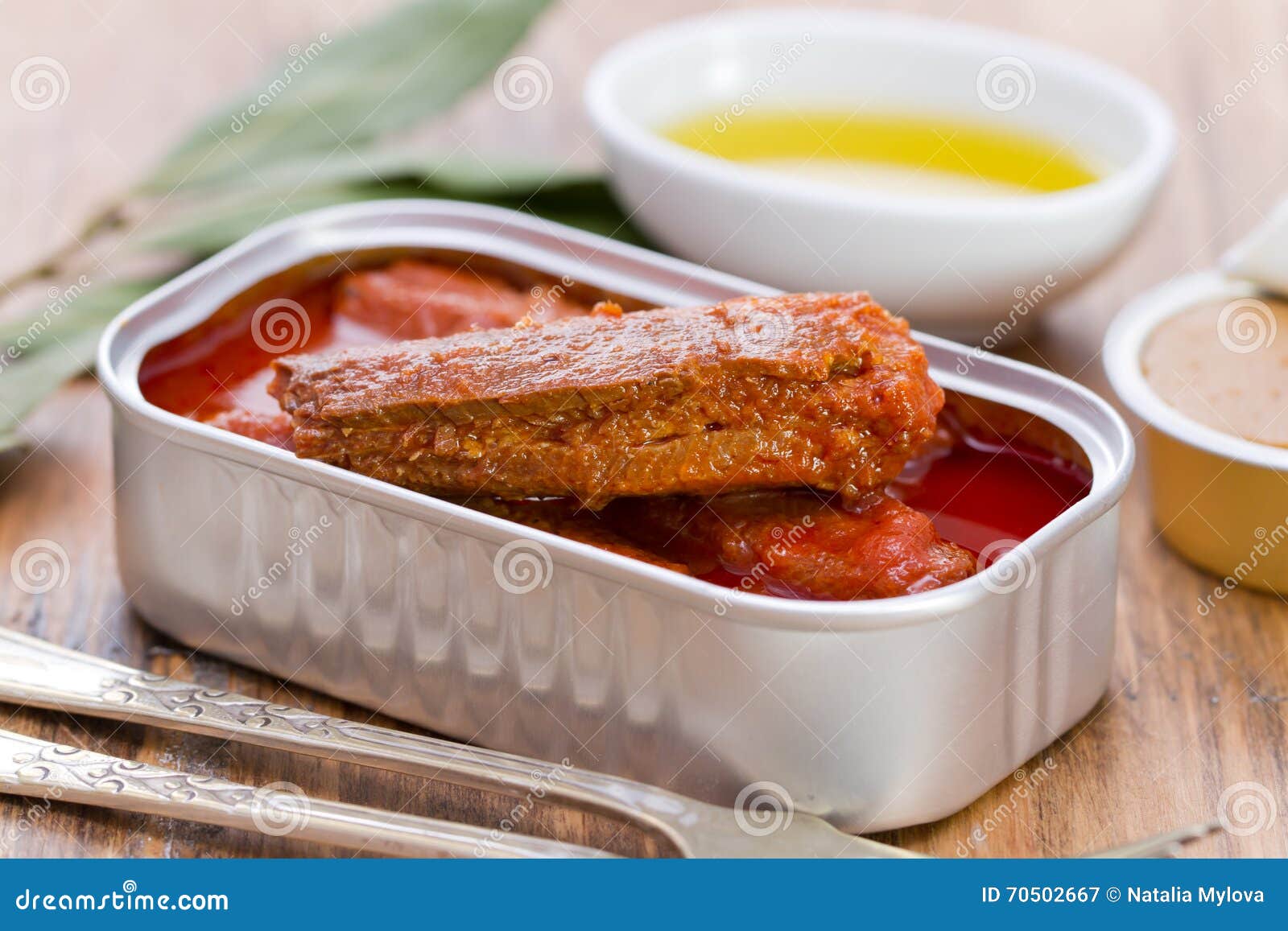 Sardine in Salsa Al Pomodoro in Scatola Immagine Stock Immagine di