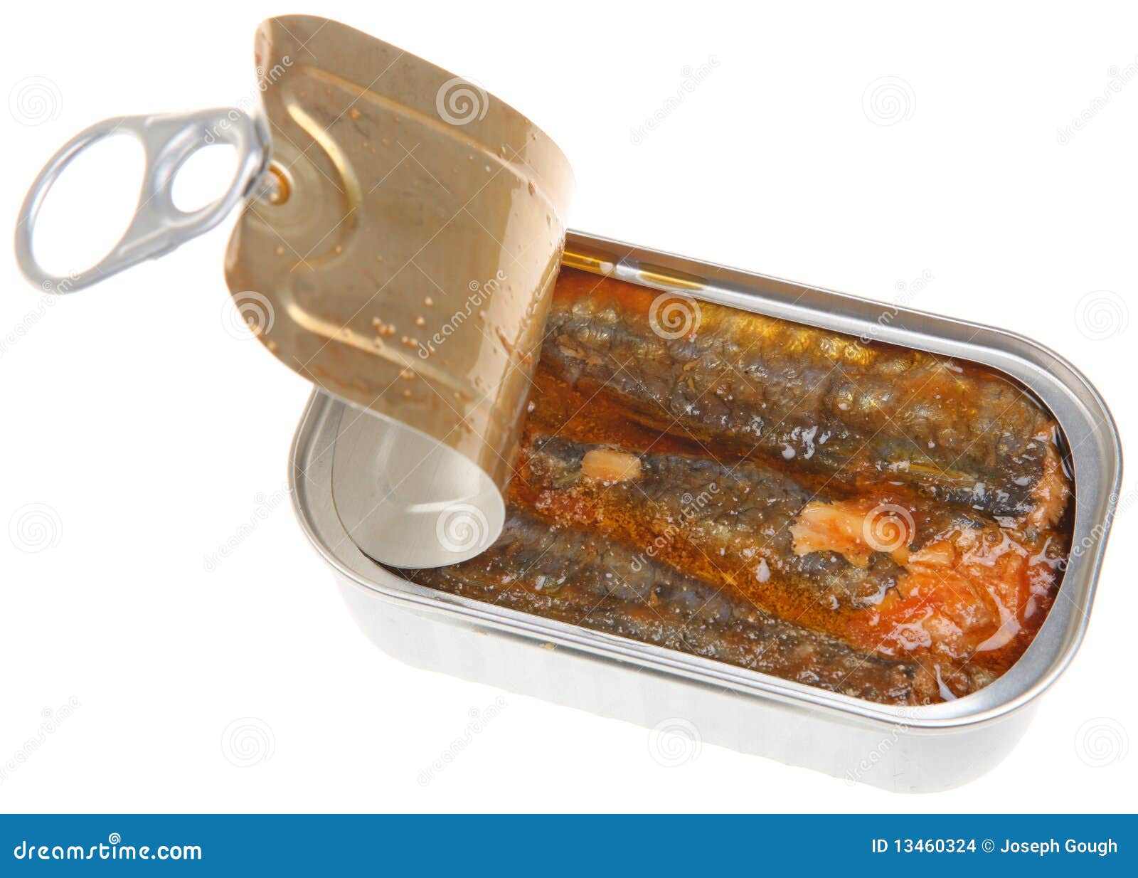 Sardine in scatola fotografia stock. Immagine di aperto 13460324