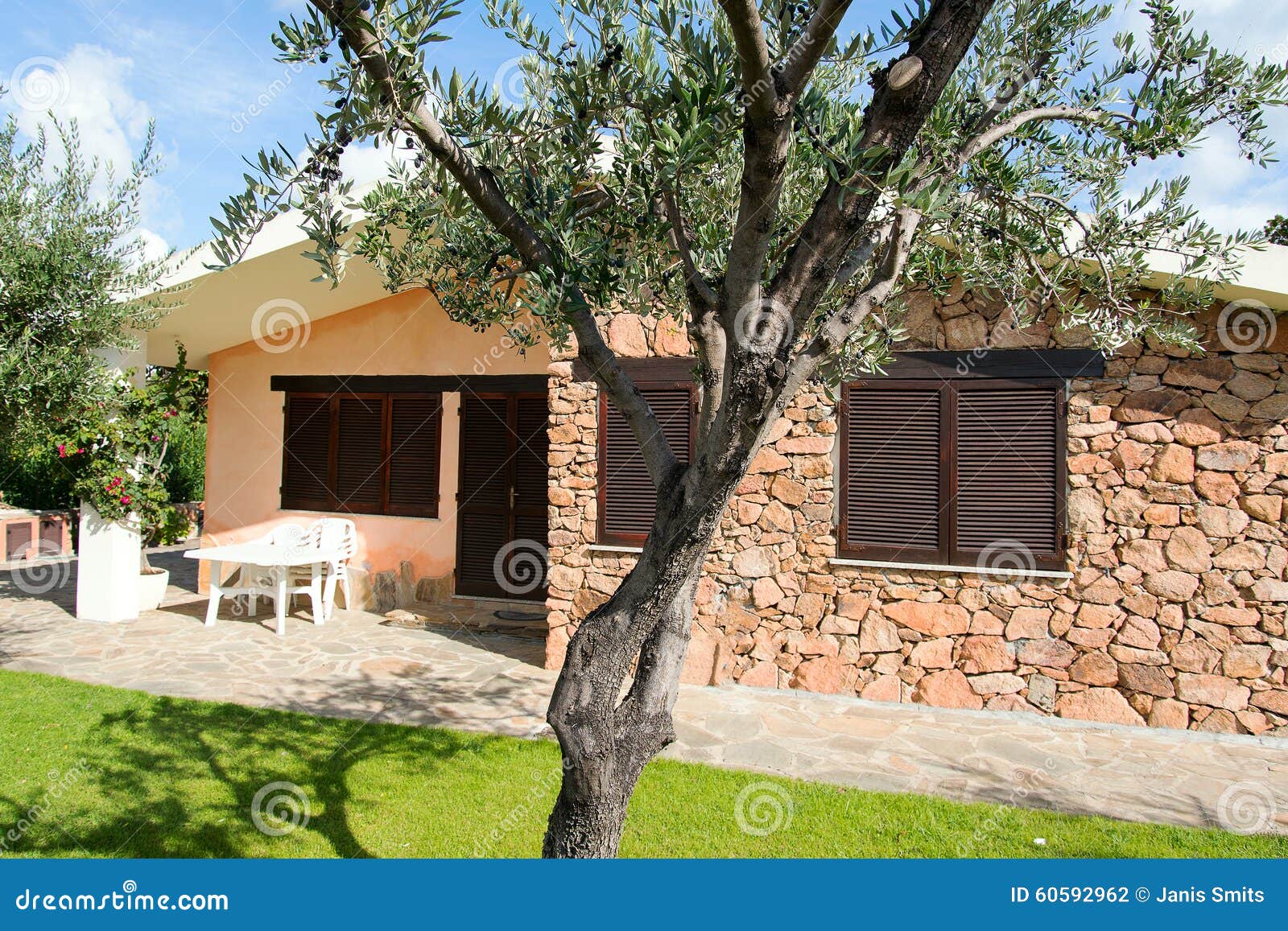 Sardinian cottage. stock photo. Image of building, cottage 60592962