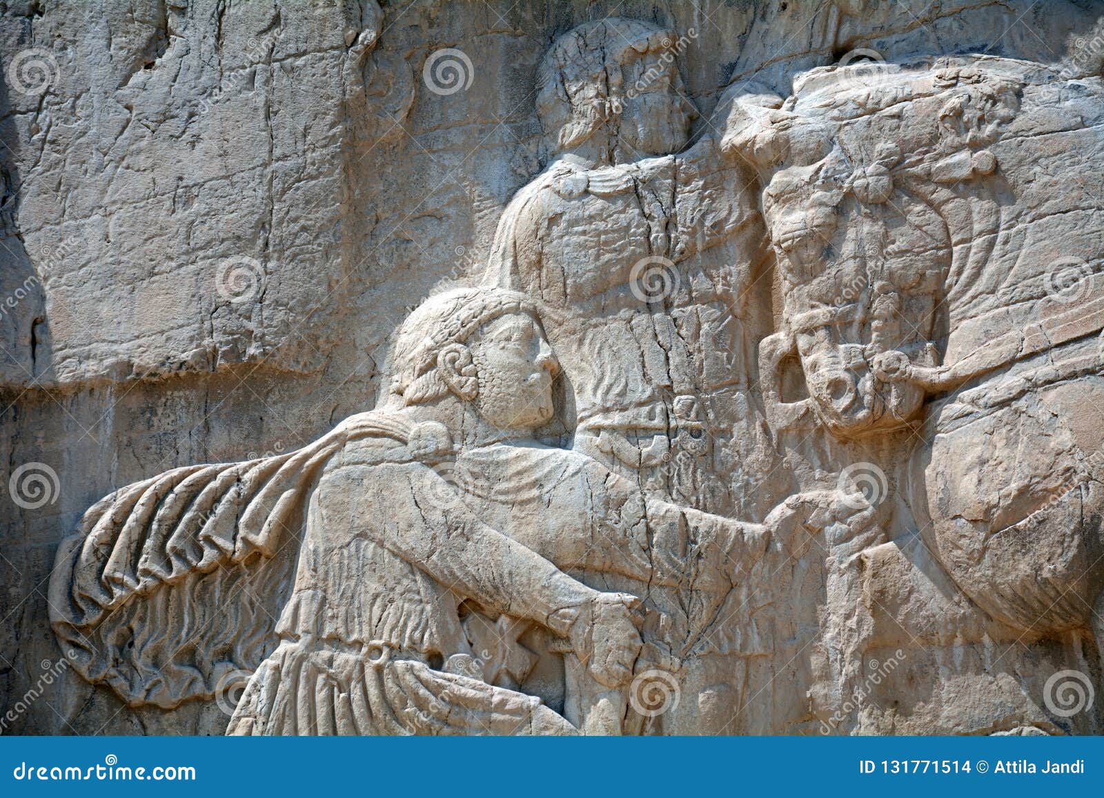 sasanian relief, naqsh-e rustam, iran