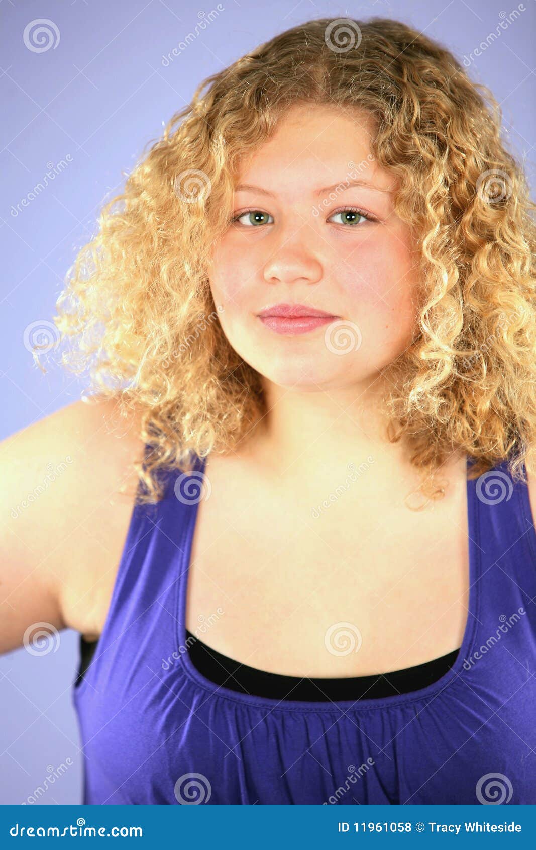 Sassy Blonde Girl Stock Photo Image Of Teen Studi