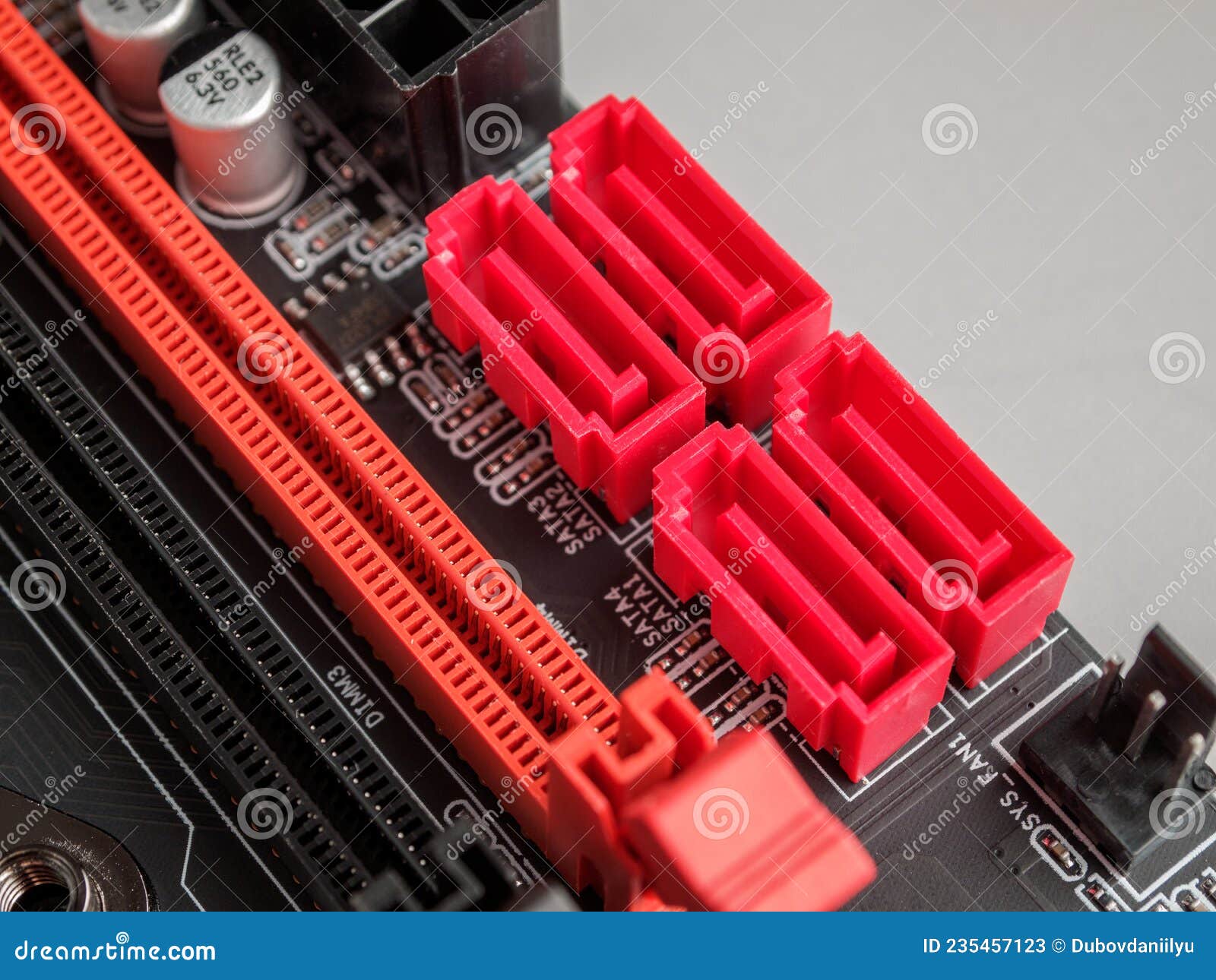 SATA Connectors, Serial ATA, Interface Ports for Connecting HDD Hard Disk  Drives, SSD Solid-state Drives, Close-up, Selective Stock Image - Image of  disk, equipment: 235457123