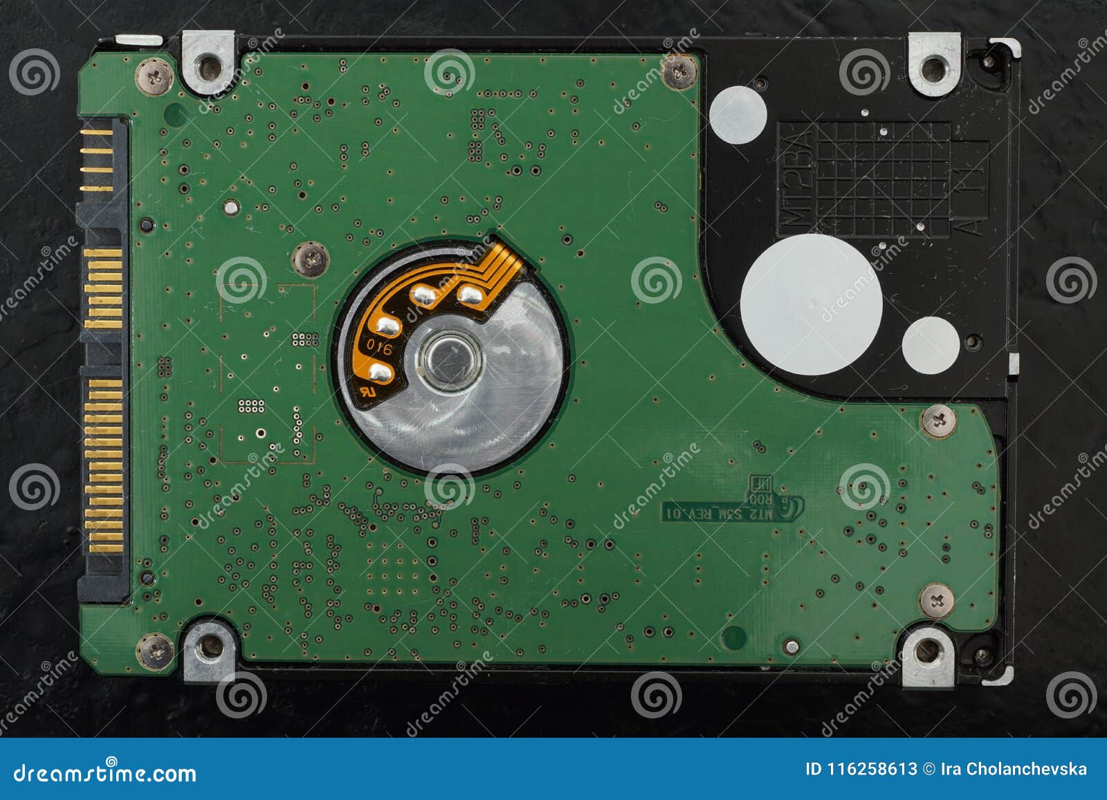 SATA Hard drive stock image. Image of black, electronics 116258613