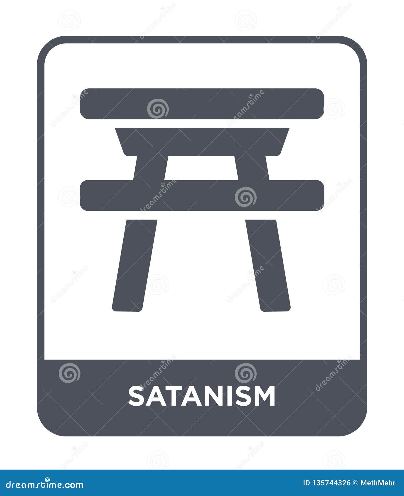 satanism icon in trendy  style. satanism icon  on white background. satanism  icon simple and modern flat