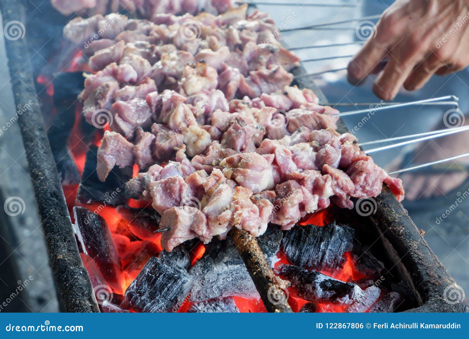 Sate Klatak Goat or Mutton Satay Dish Stock Photo - Image of bantul ...