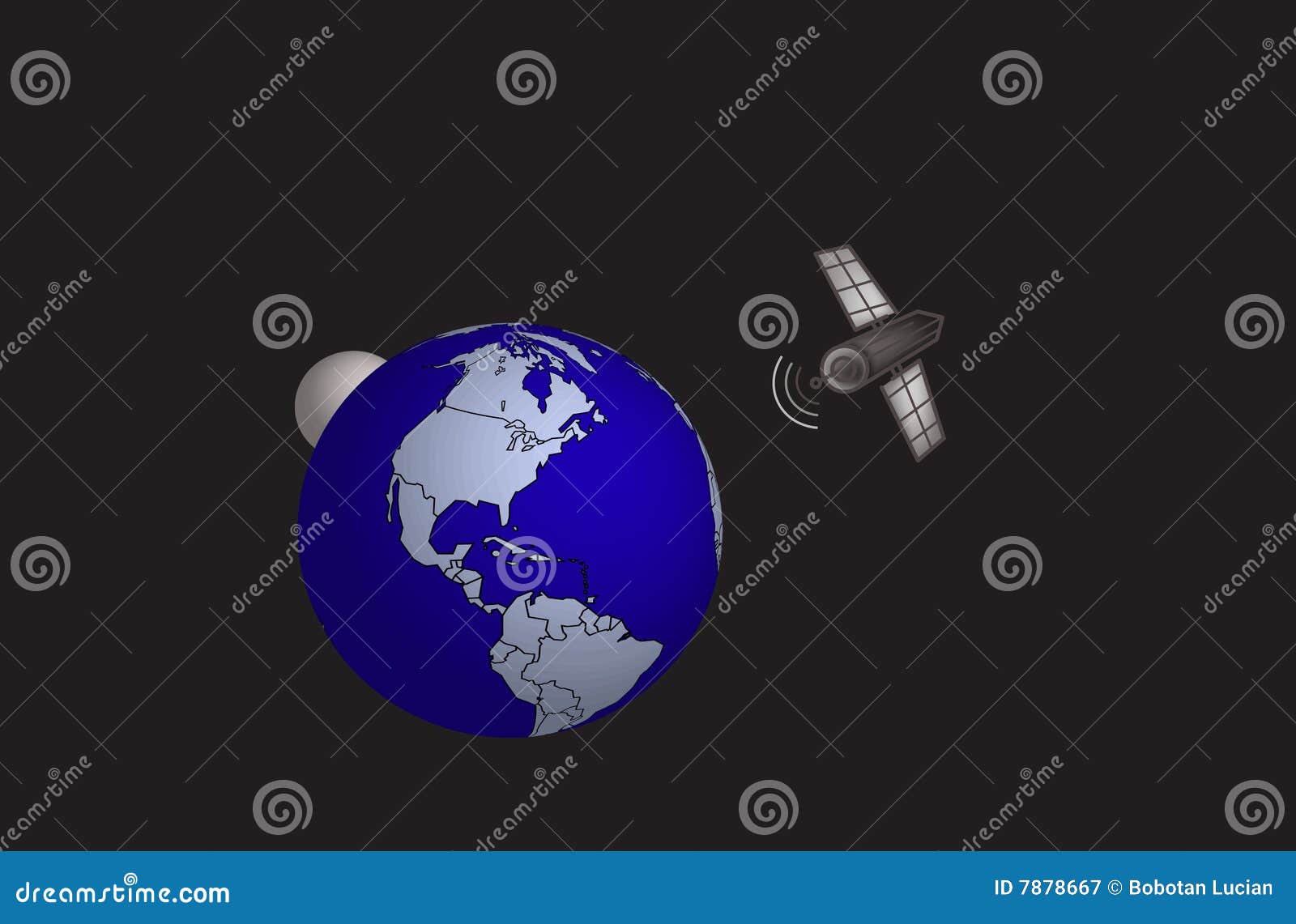 satelite and world