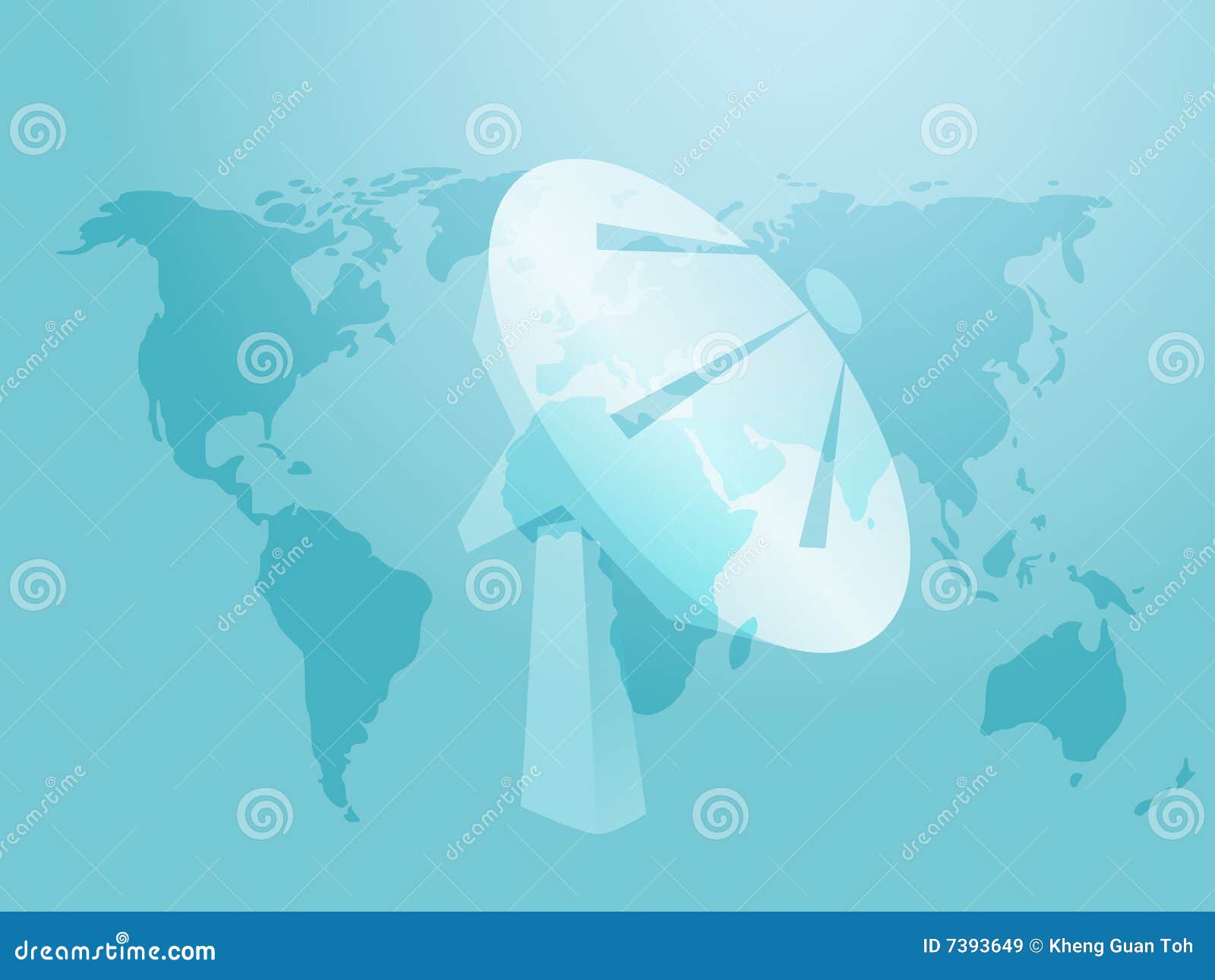 Satellite dish stock vector. Illustration of abstract 7393649