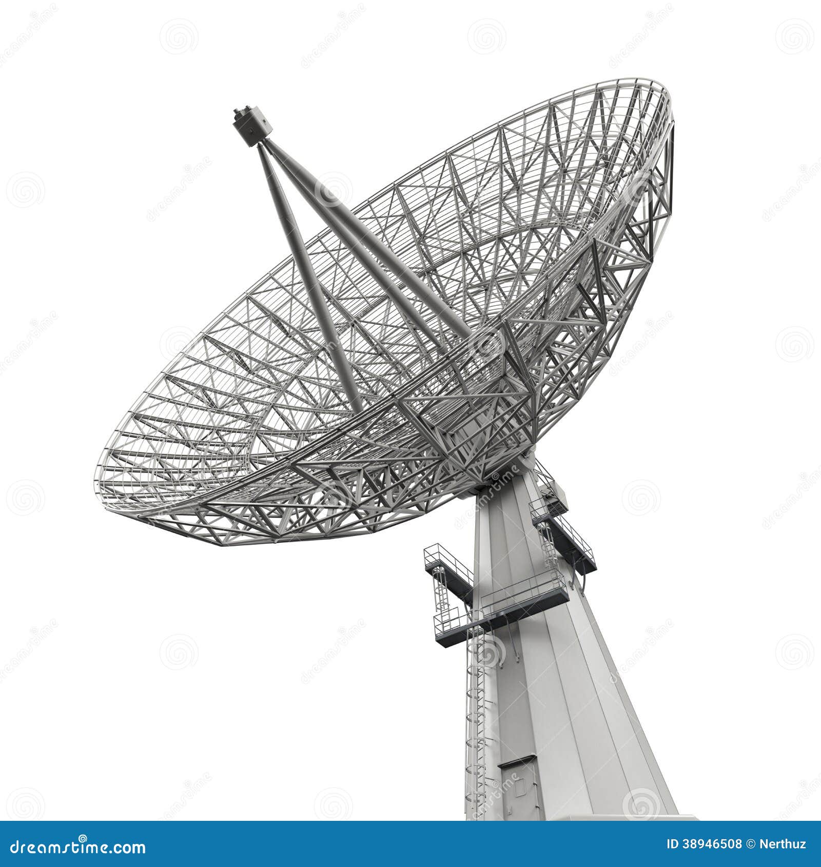 Satellite Dish Antenna stock illustration. Illustration of electronics