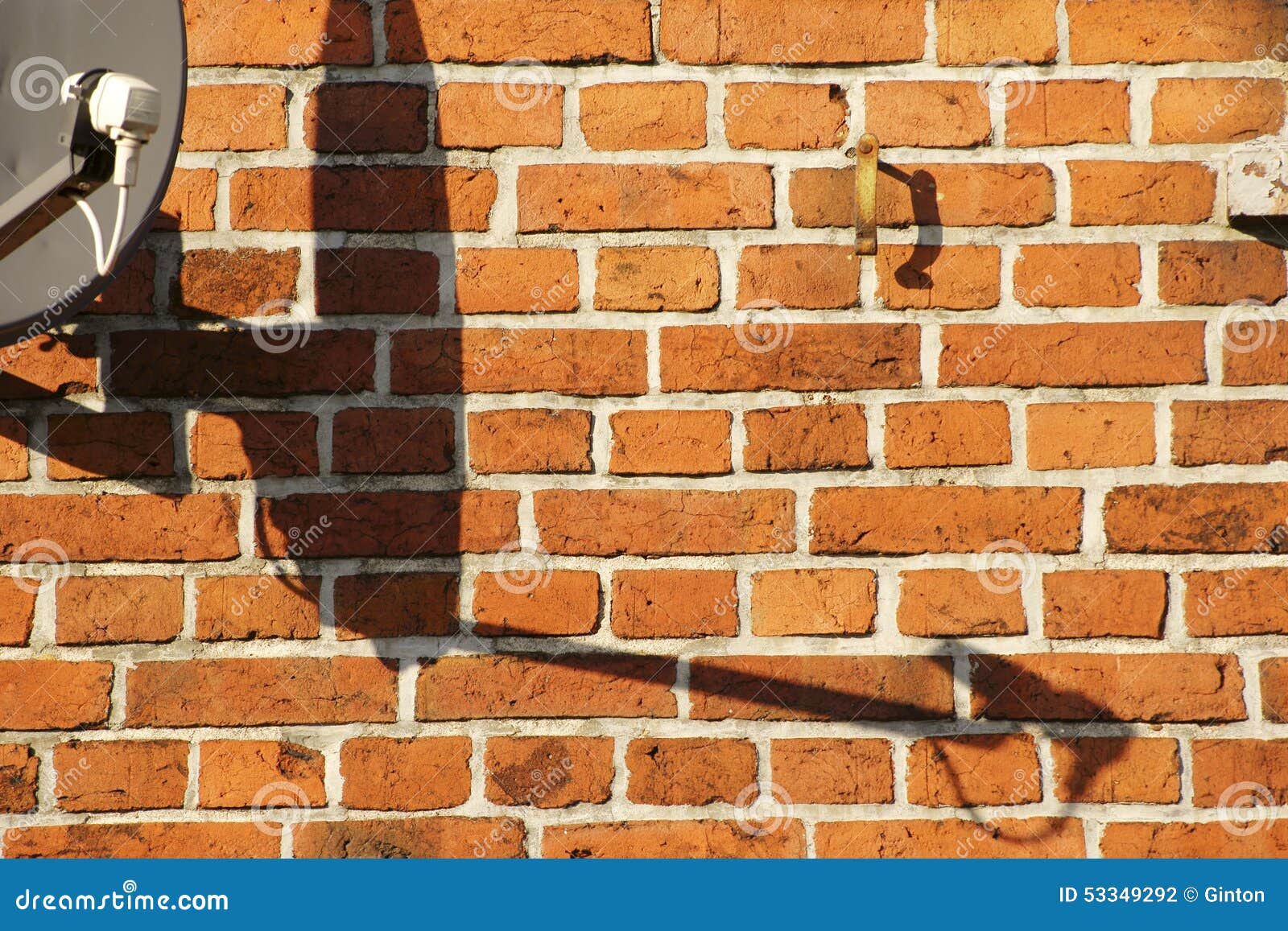 Satellite Dish Casts Shadow Stock Photo Image of tuners, material