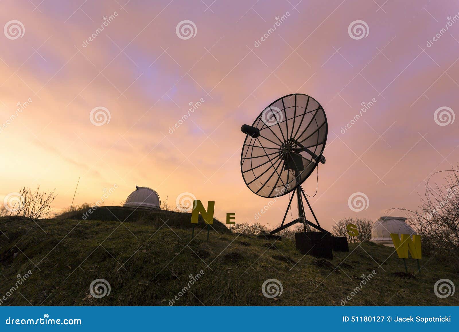Satellite Dish Used in an Astronomical Observatory. Stock Image Image