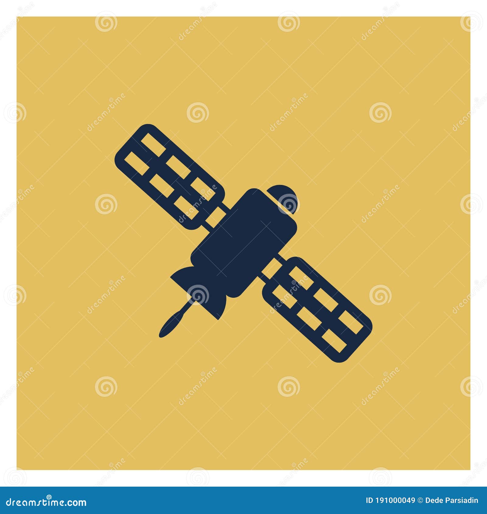 Satellite stock vector. Illustration of satellite, television 191000049