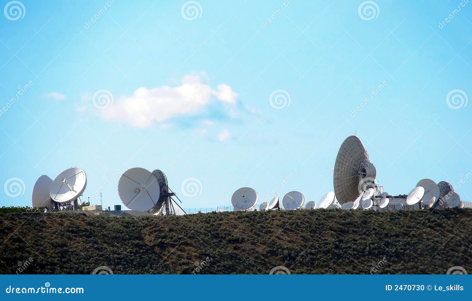 Satellite Transmissions stock photo. Image of cable, transmit 2470730