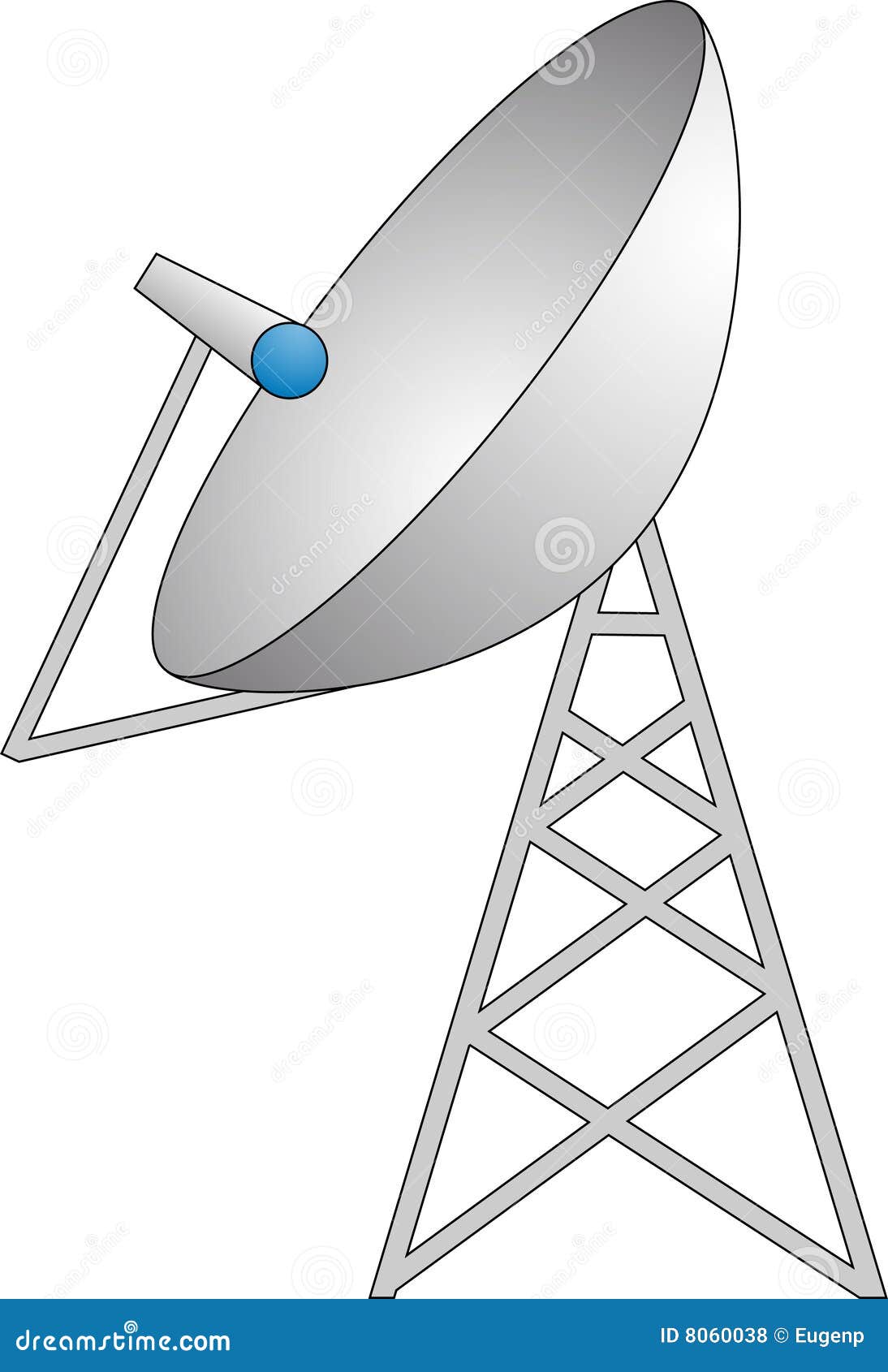 Satellite TV stock vector. Illustration of access, load 8060038