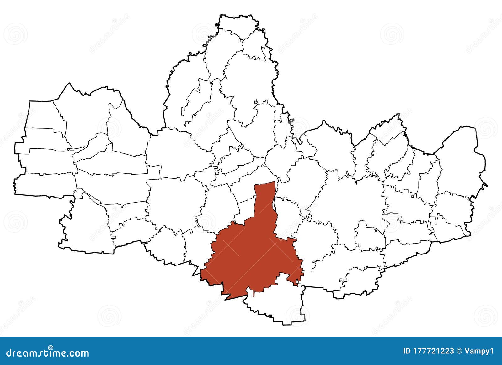 satellite view of the municipalities, monza e brianza, map. lombardy, italy