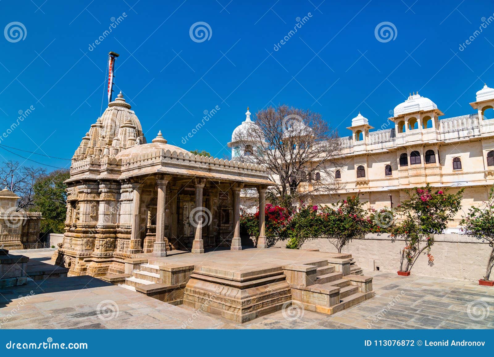 sathis deori jain temple at chittor fort. rajasthan, india