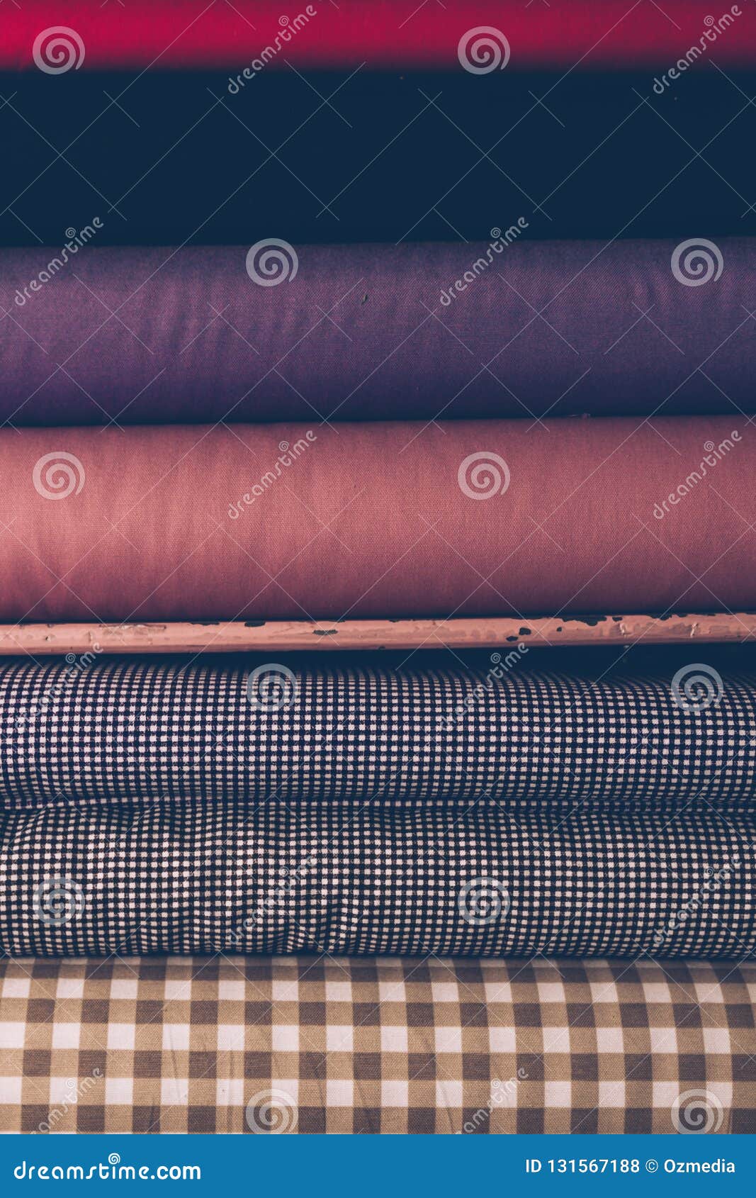 Satin Drapery Fabric Rolls In A Fabric Shop Stock Photo Image Of Choice Classic 131567188