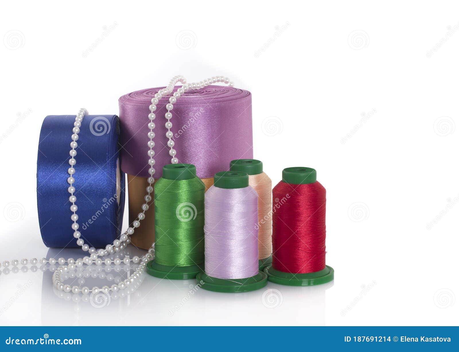 Satin Ribbons, Silk Threads, Pearls. Everything for Sewing and