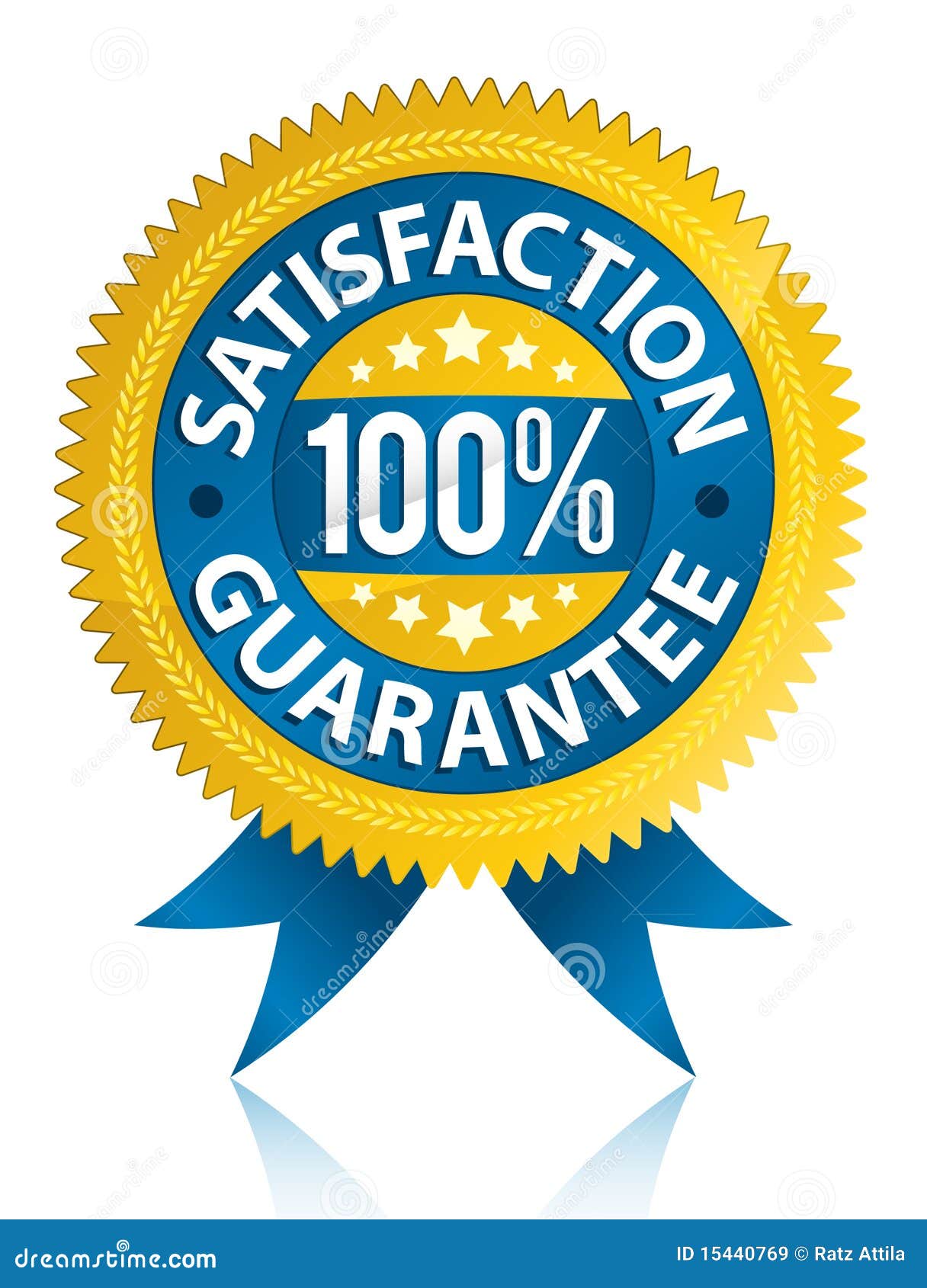 Satisfaction guarantee stock vector. Illustration of certificate - 15440769