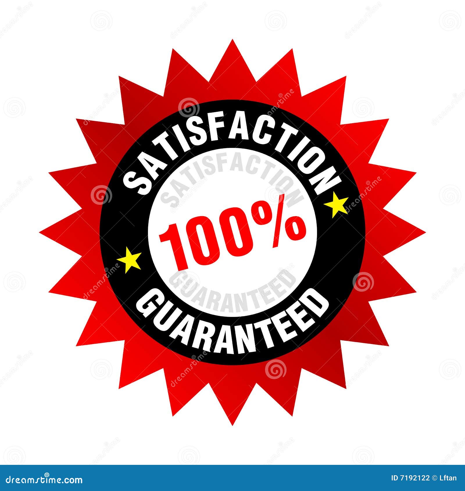 Satisfaction Guaranteed stock vector. Illustration of guaranteed 7192122