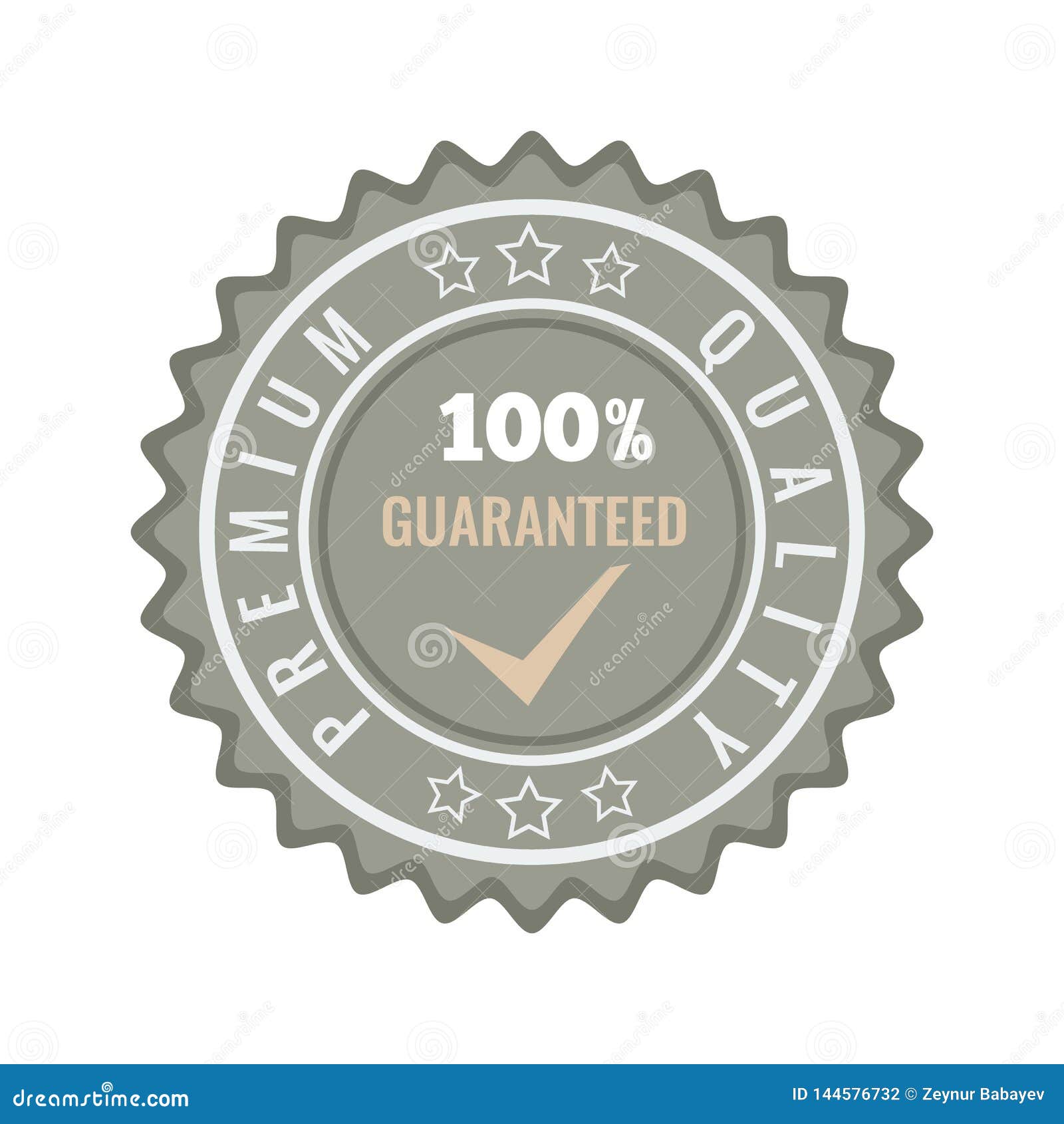 Satisfaction Guaranteed Seal Stamp Badge. Vector Illustration. Stock