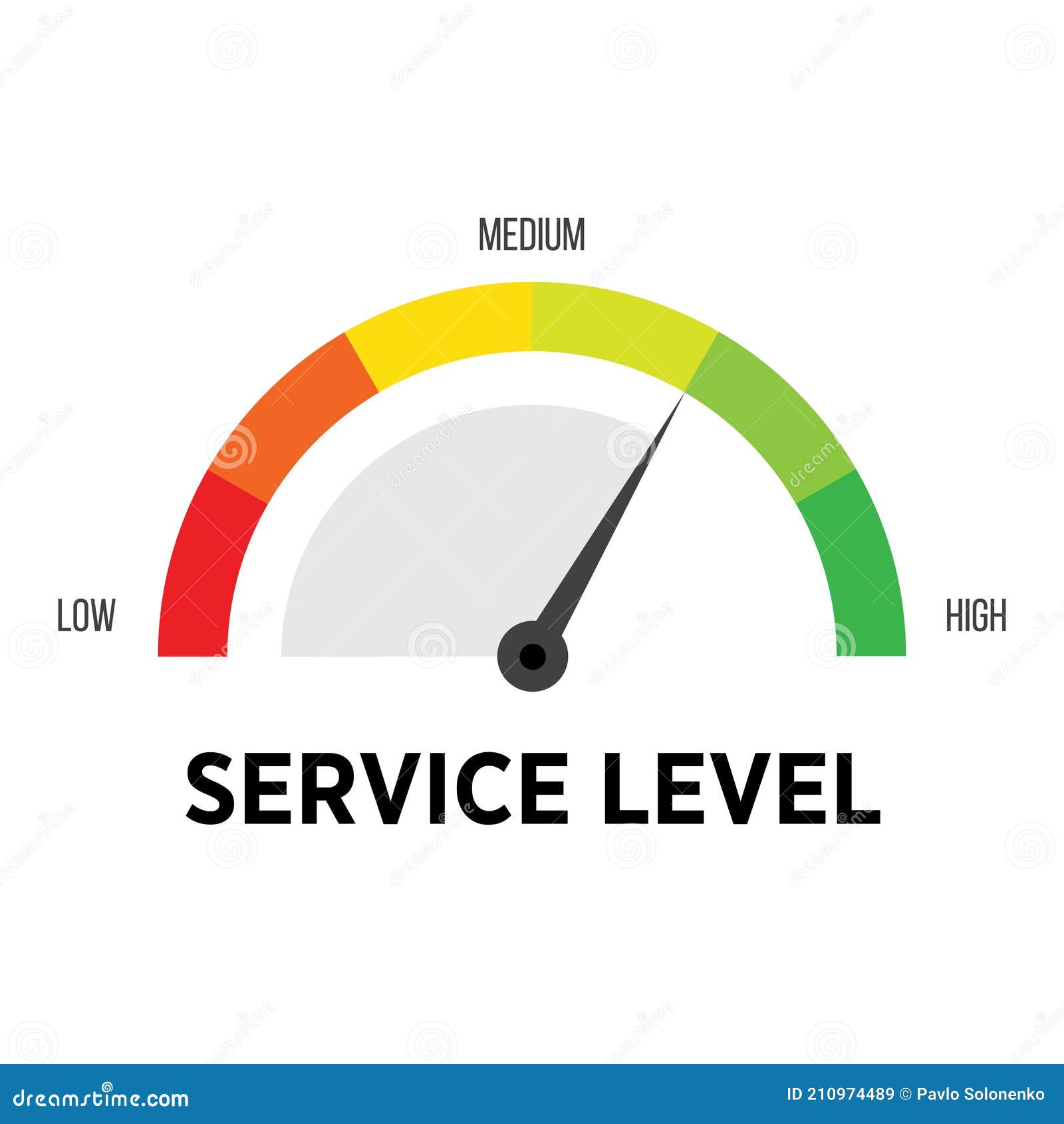 Satisfaction Rate Multicolor Icon Scale. Stock Vector Illustration of