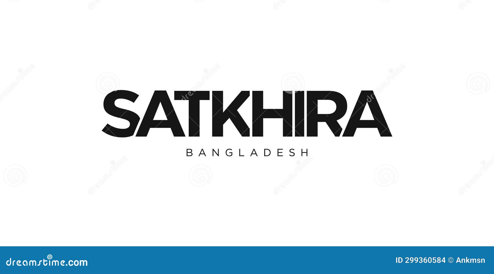 satkhira in the bangladesh emblem. the  features a geometric style,   with bold typography in a modern