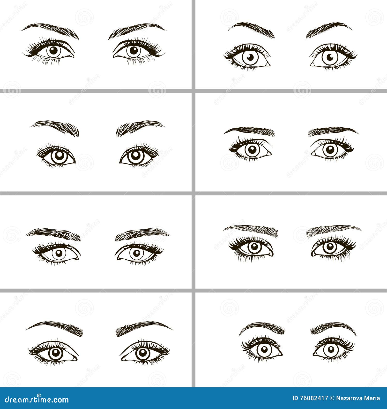 Какие есть формы глаз. Формы глаз. Различные формы глаз. Глаз в разрезе. Типы расположения глаз.