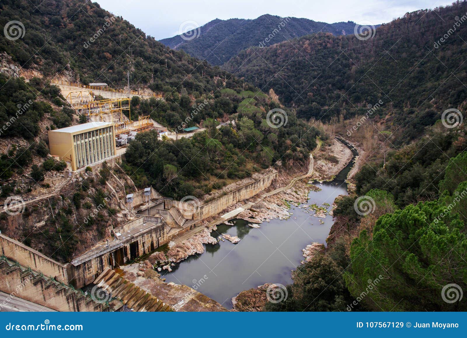 sau reservoir in girona province, catalonia, spain