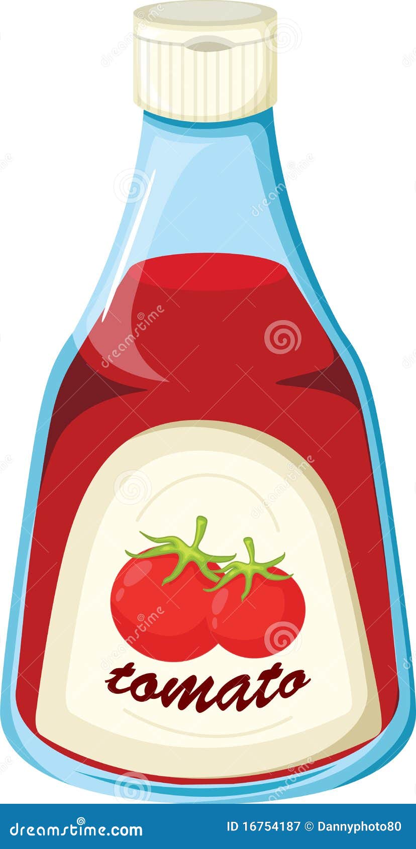 Hot Sauce Bottle Cartoon Vector 39597419