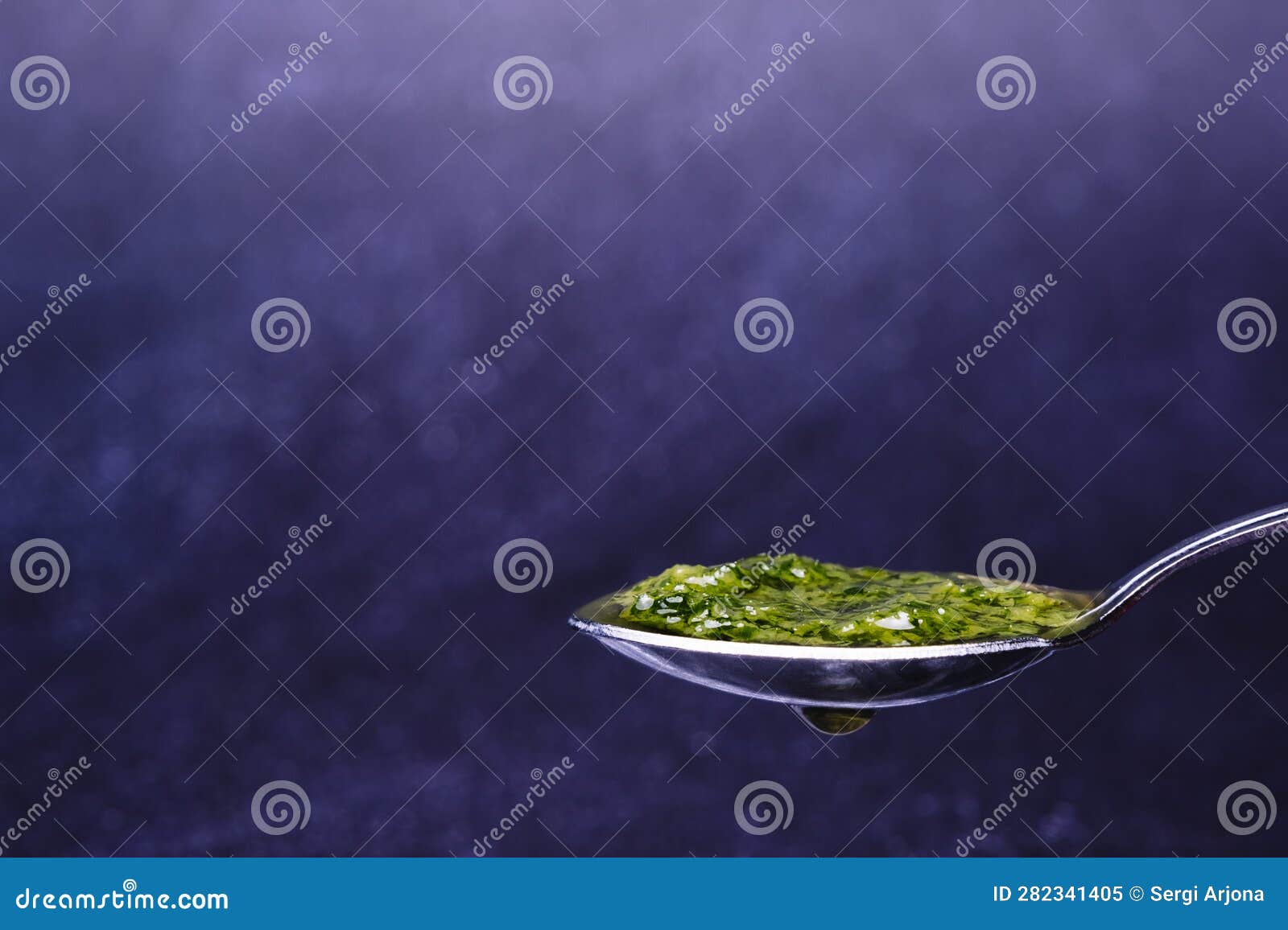 Sauce Composed of Garlic, Oil and Parsley Stock Image Image of