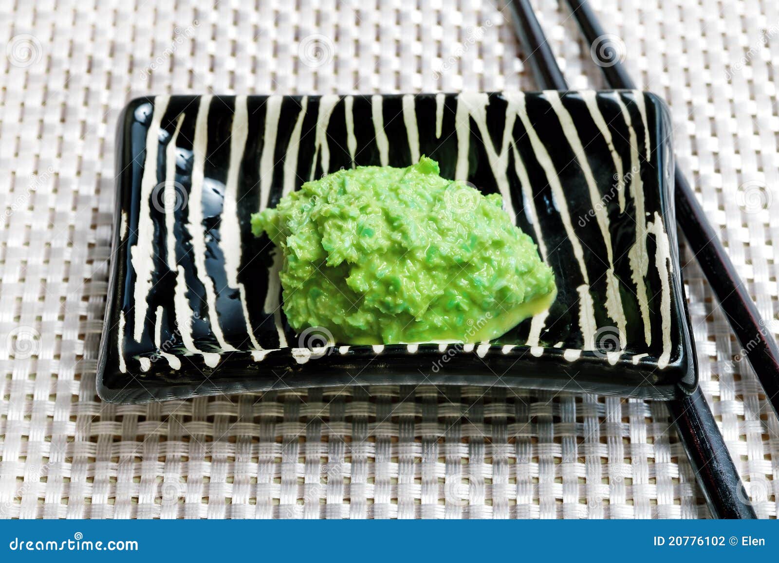 Sauce Verte Japonaise Wasabi Photo stock Image du nourriture