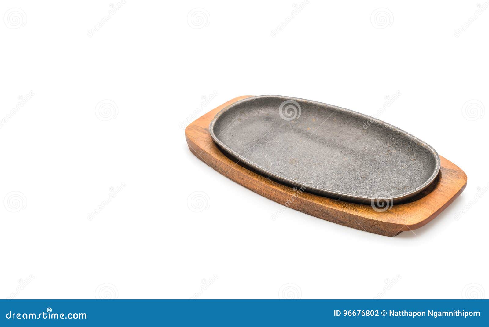 Saucepan (Hot plate) steak stock photo. Image of isolated 96676802