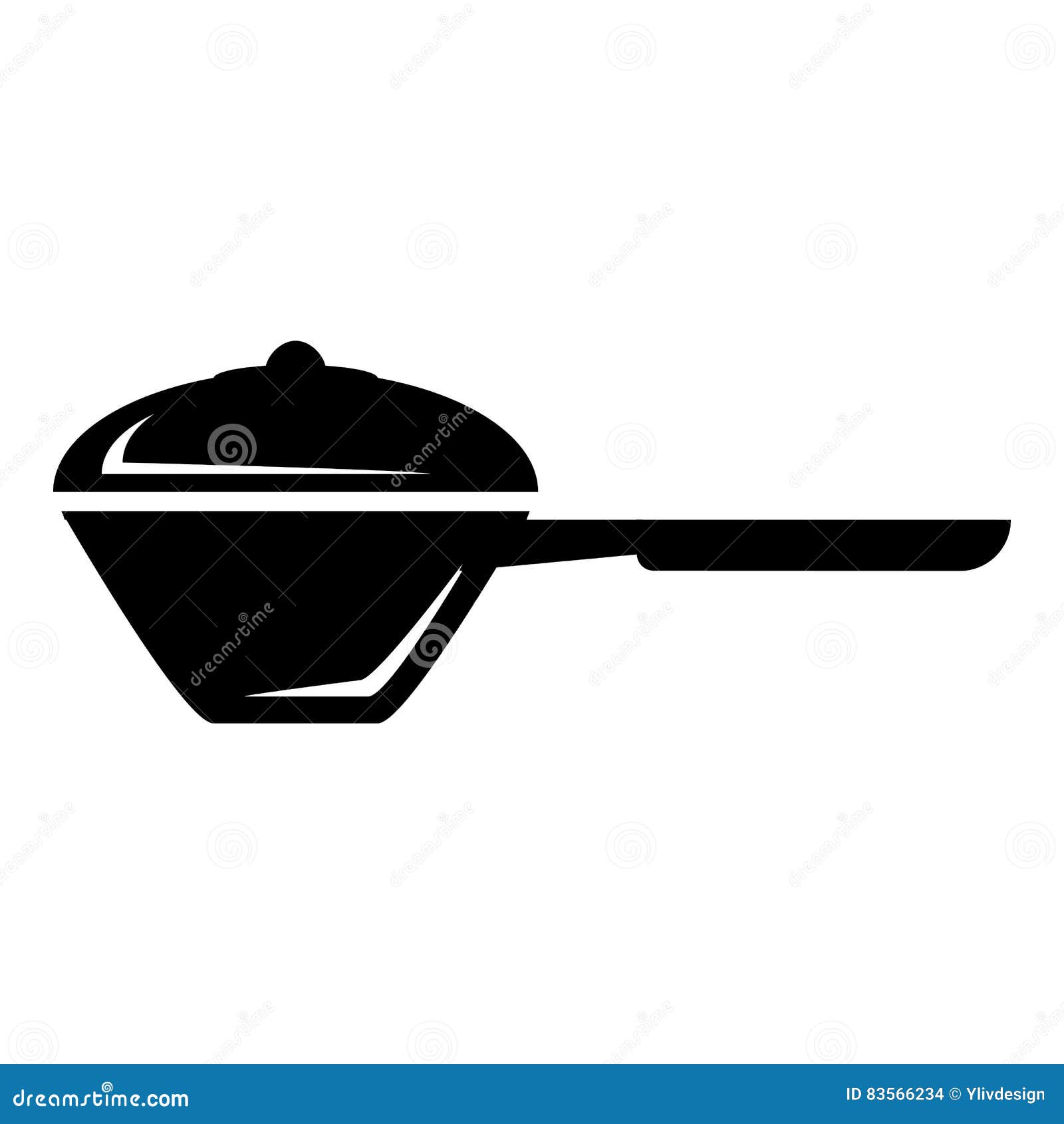 Saucepan Icon, Simple Style Stock Vector Illustration of culinary