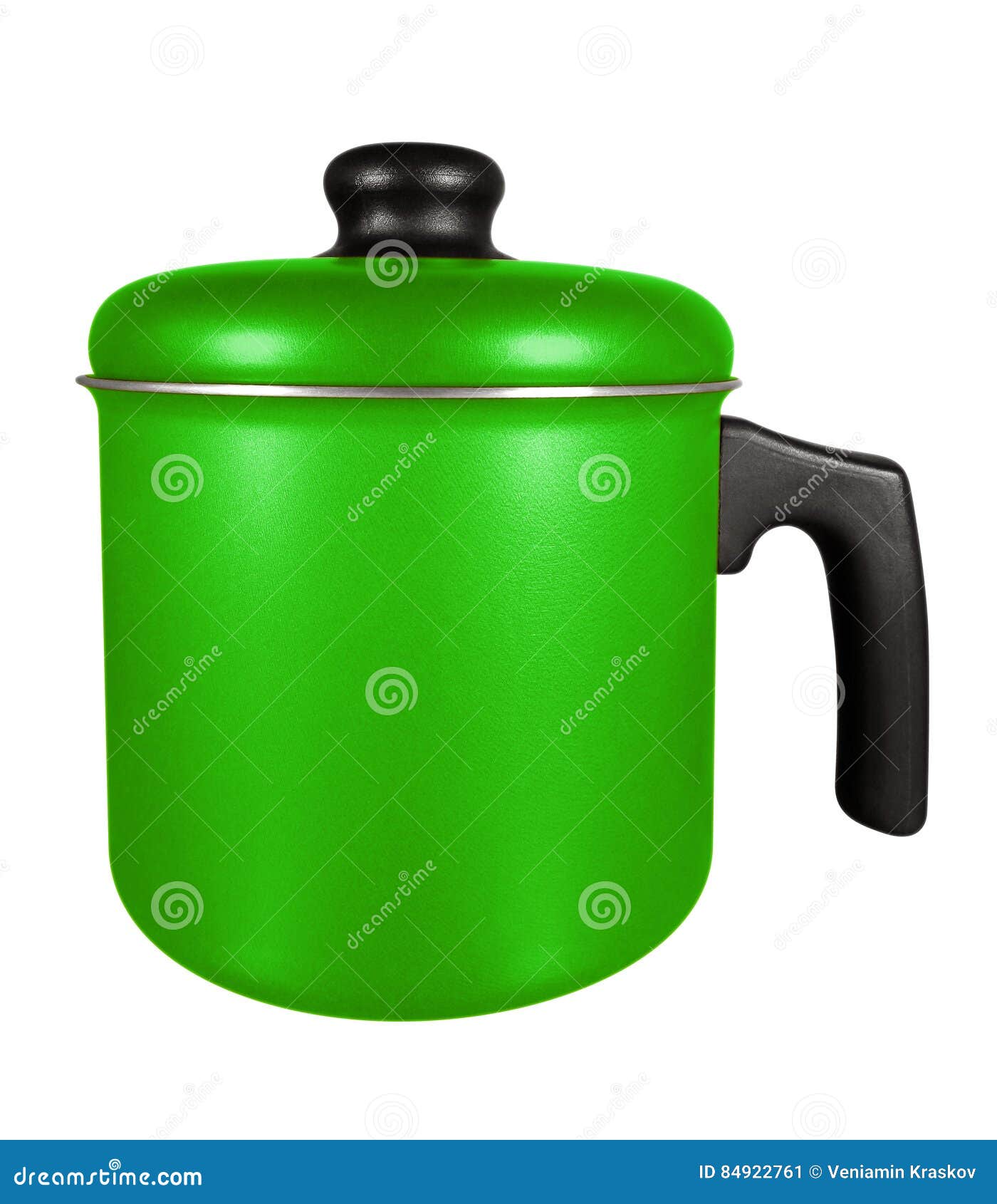 Saucepan isolated green stock image. Image of cuisine 84922761