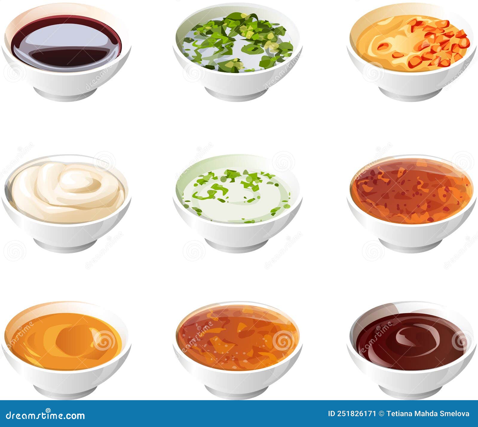 Realistic Sauces Bottles. Isolated 3D Liquid Condiments Containers