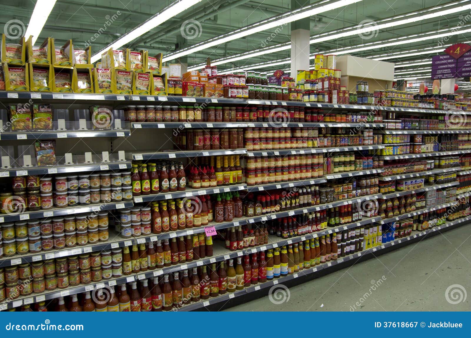 Sauces and Ingredients Asian Market Editorial Photography Image of