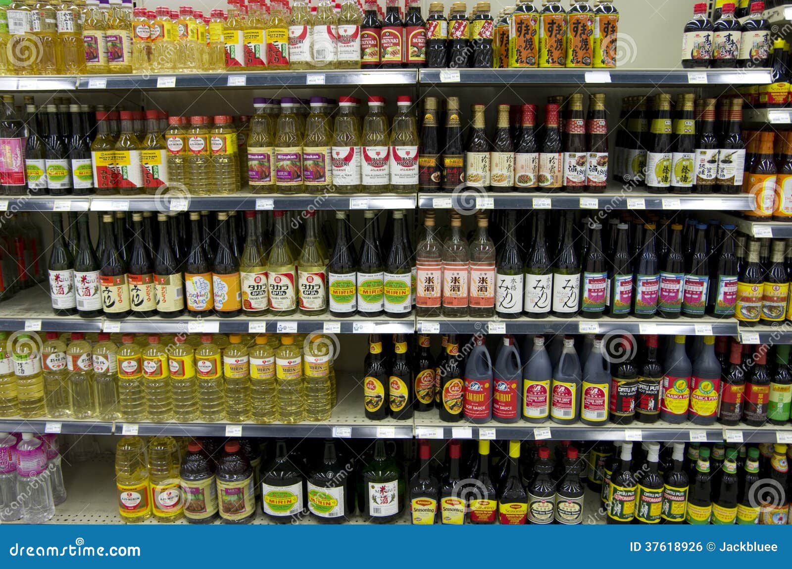 Sauces and Ingredients Asian Market Editorial Photo Image of sauce