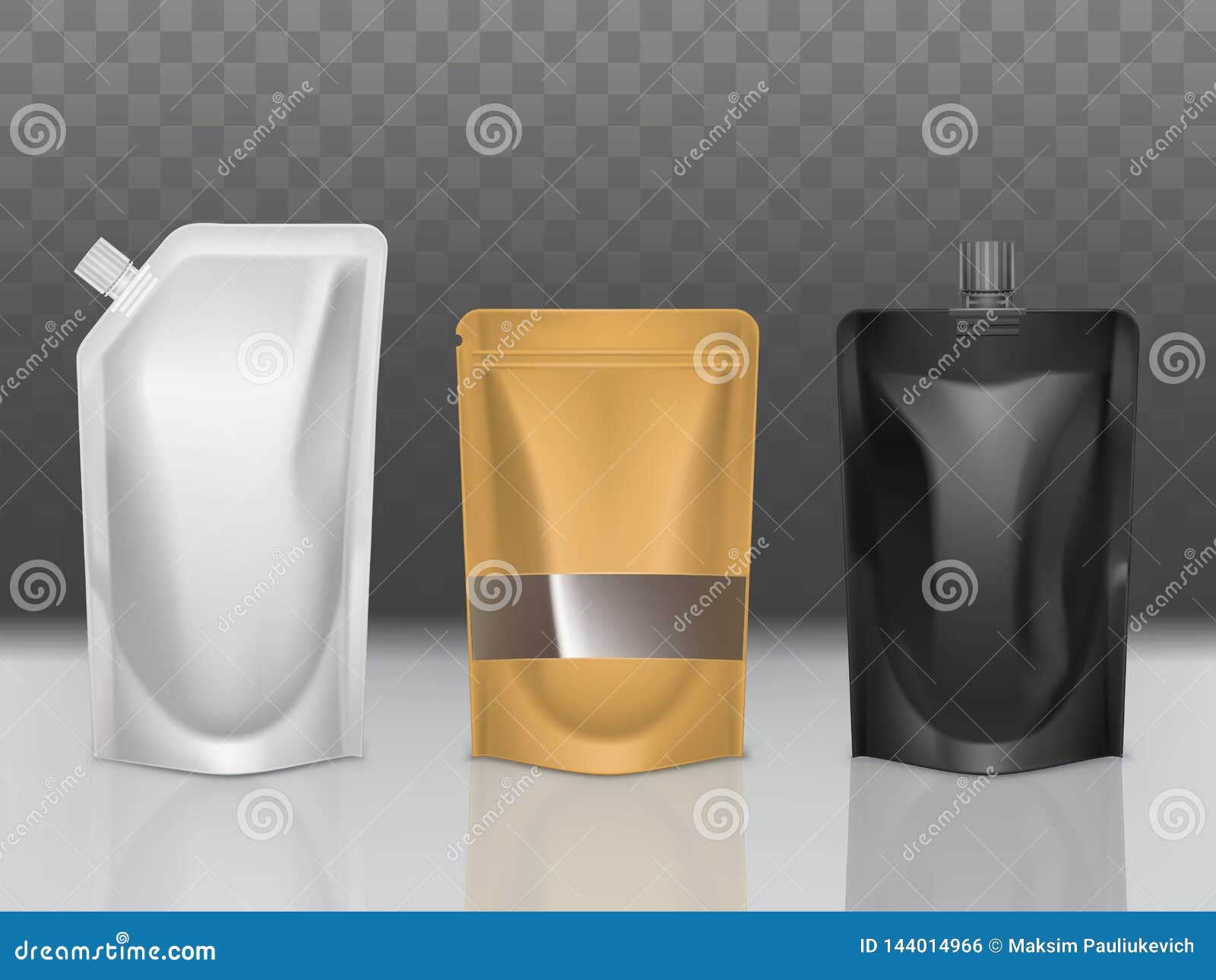 Sauces Packaging Types Realistic Vector Collection Stock Vector Illustration Of Background Element 144014966