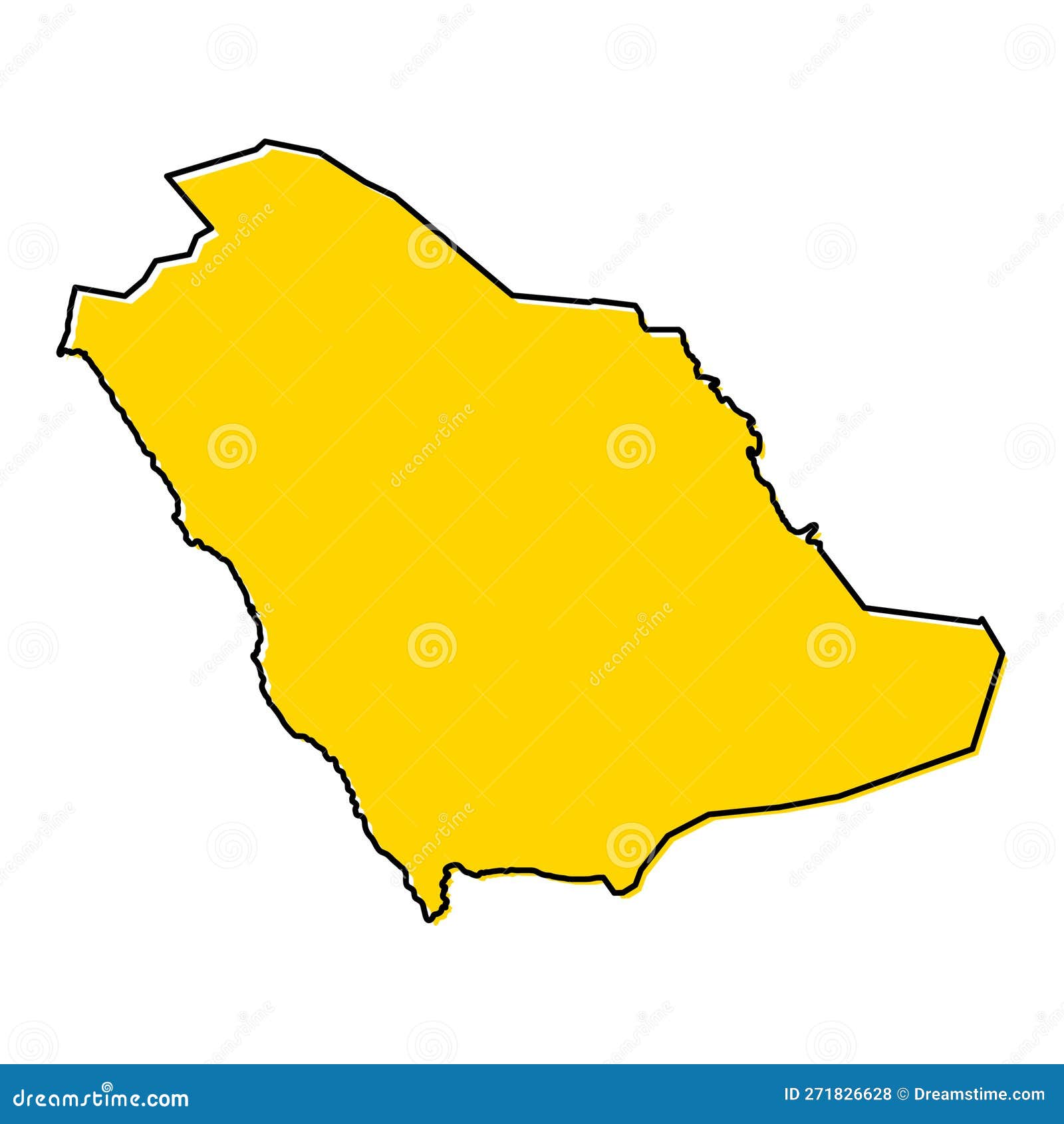 Saudi Arabia High Detailed Map, Geography Graphic Icon Country, Asia ...